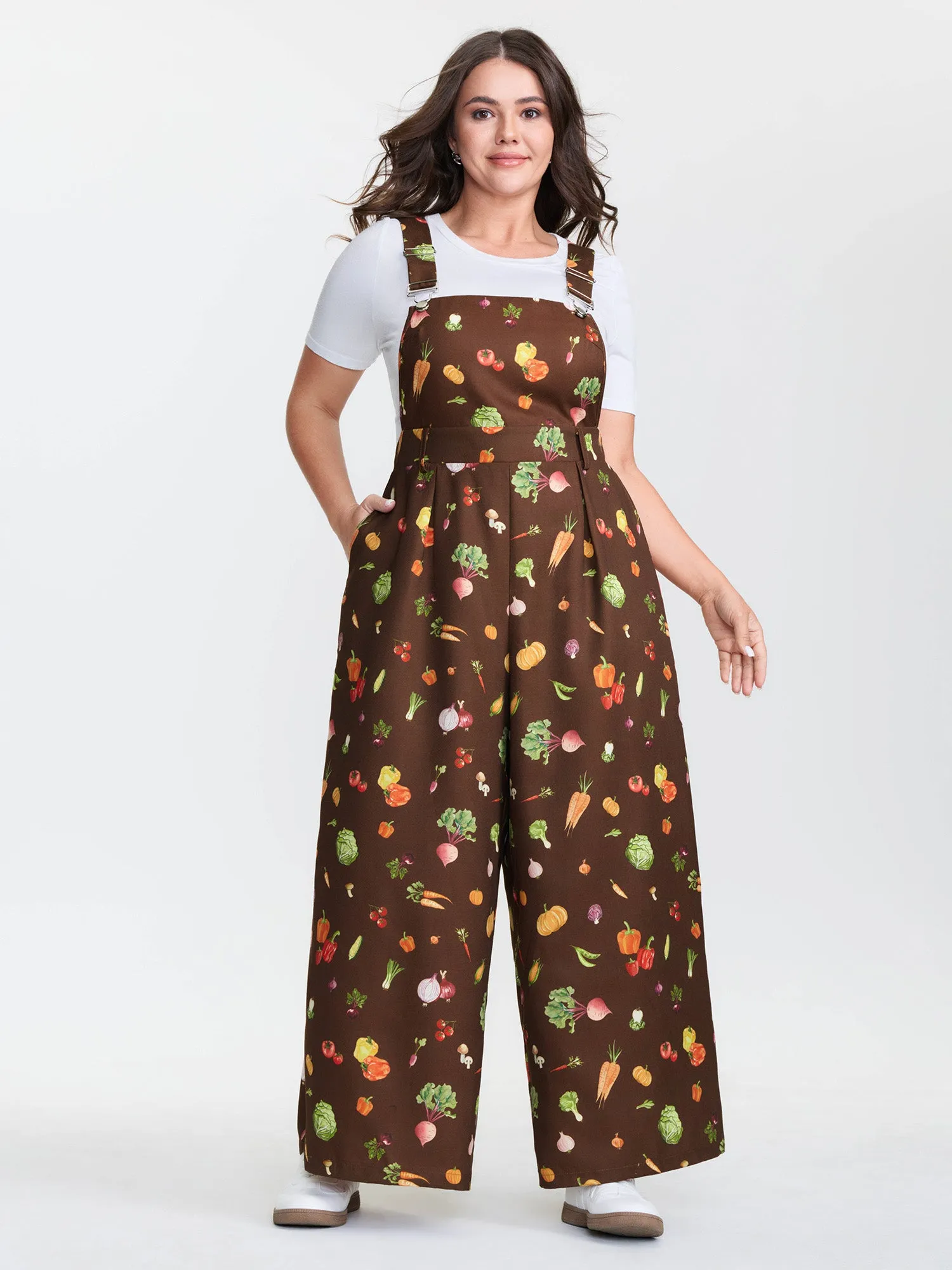 Juicy Fruity Print Adjustable Overall Jumpsuit sold by Bloomchic product image thumbnail 3