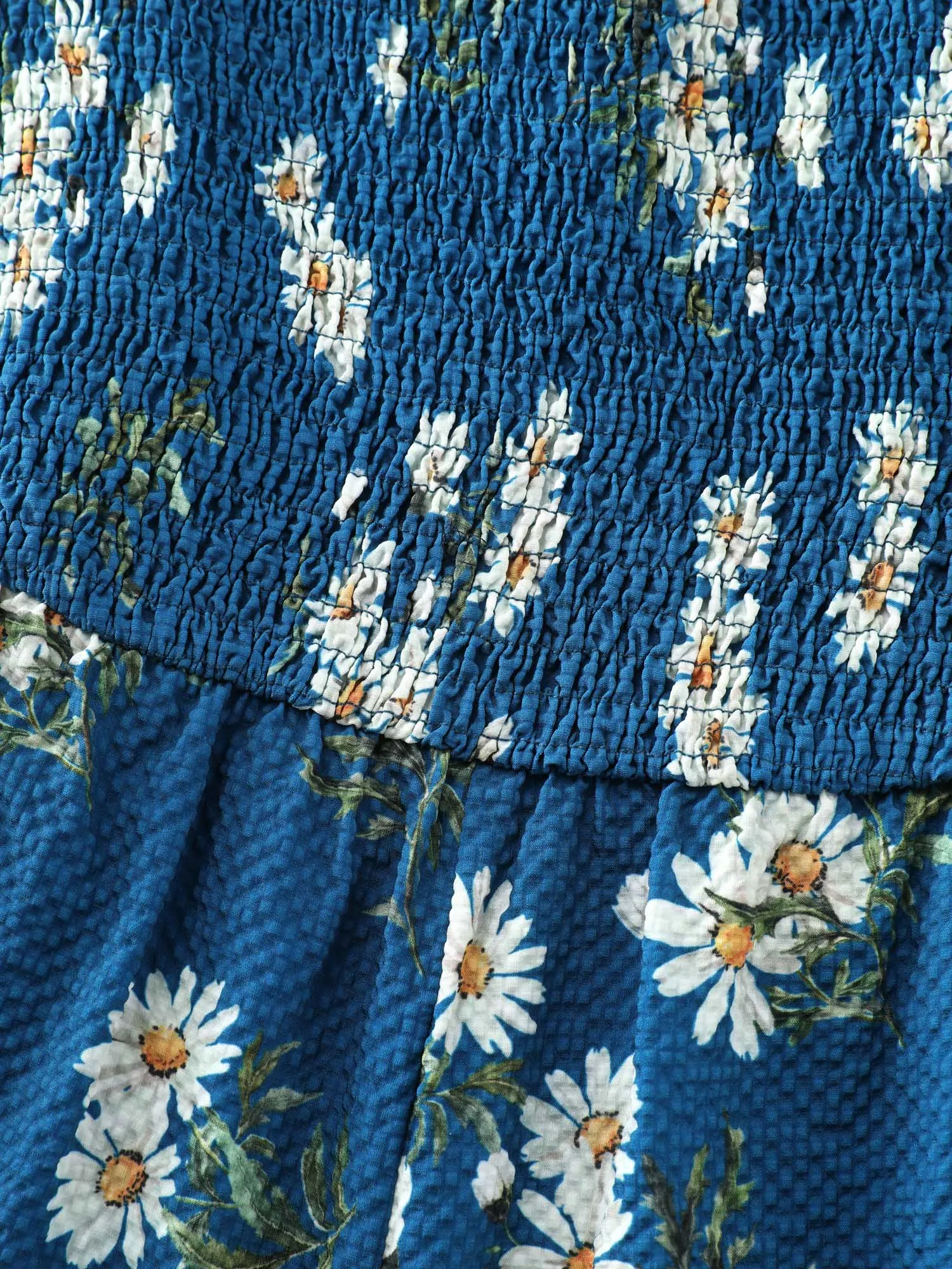 Stretchy Shirred Waist Floral Jumpsuit sold by Bloomchic product image thumbnail 5