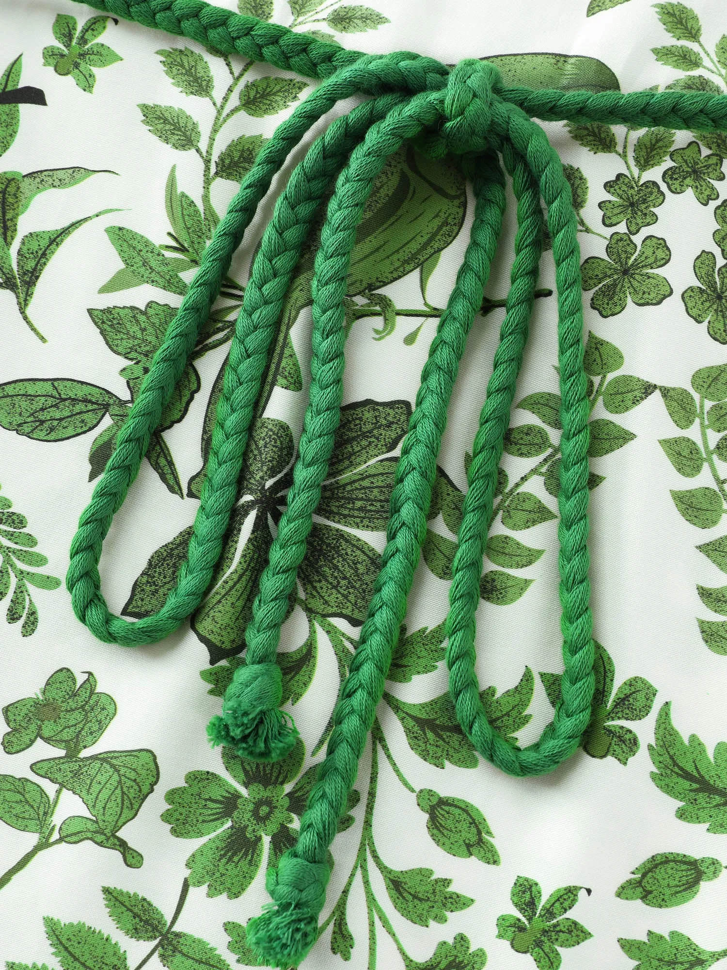 Floral Whisper Print Waist-Tie Midi Dress sold by Bloomchic product image thumbnail 5