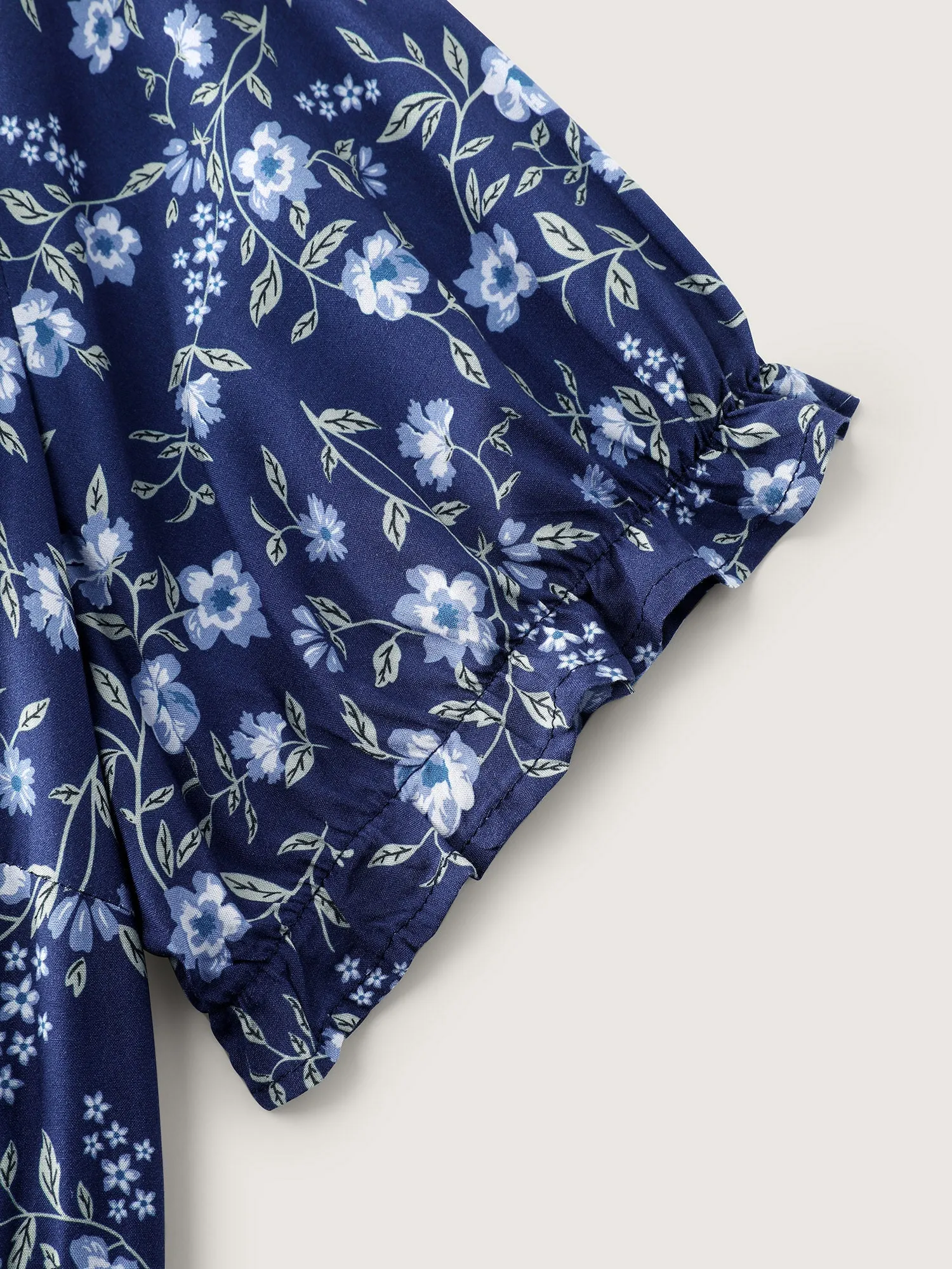 Spring Floral Print Pockets Midi Dress sold by Bloomchic product image thumbnail 5