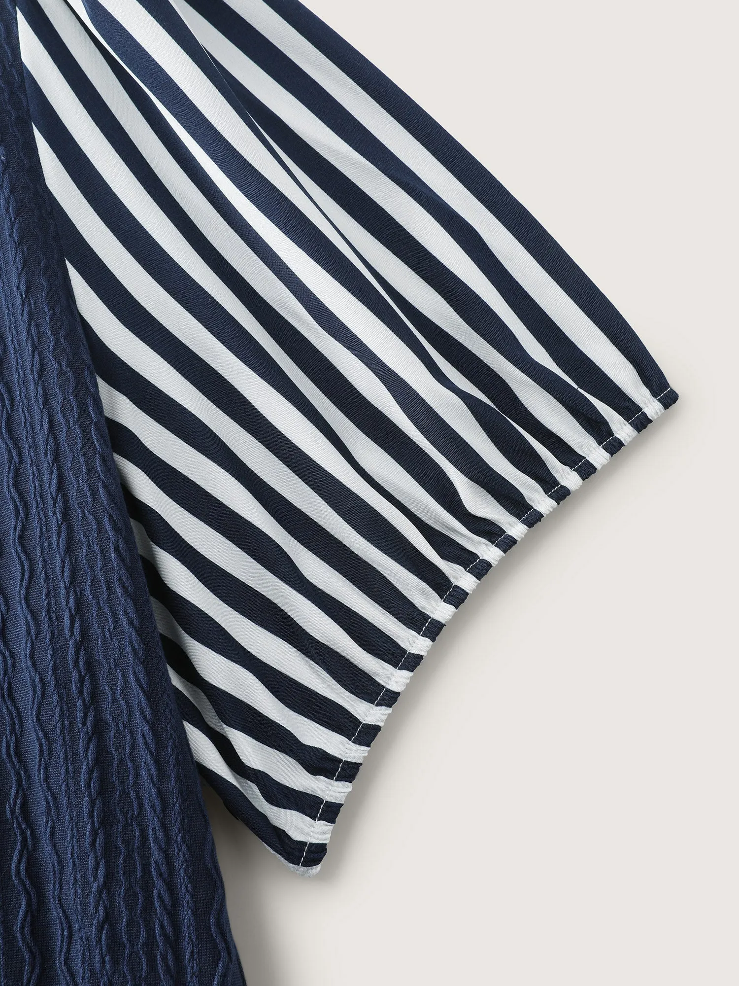 Striped Color Contrast Lined Midi Dress sold by Bloomchic product image thumbnail 5