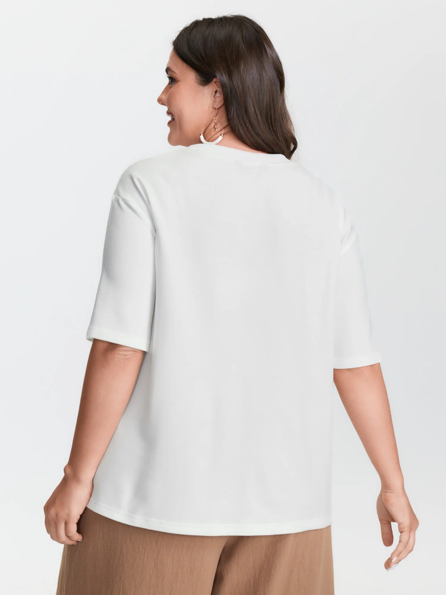 Bright Fruit Print Plain T-Shirt sold by Bloomchic product image thumbnail 4