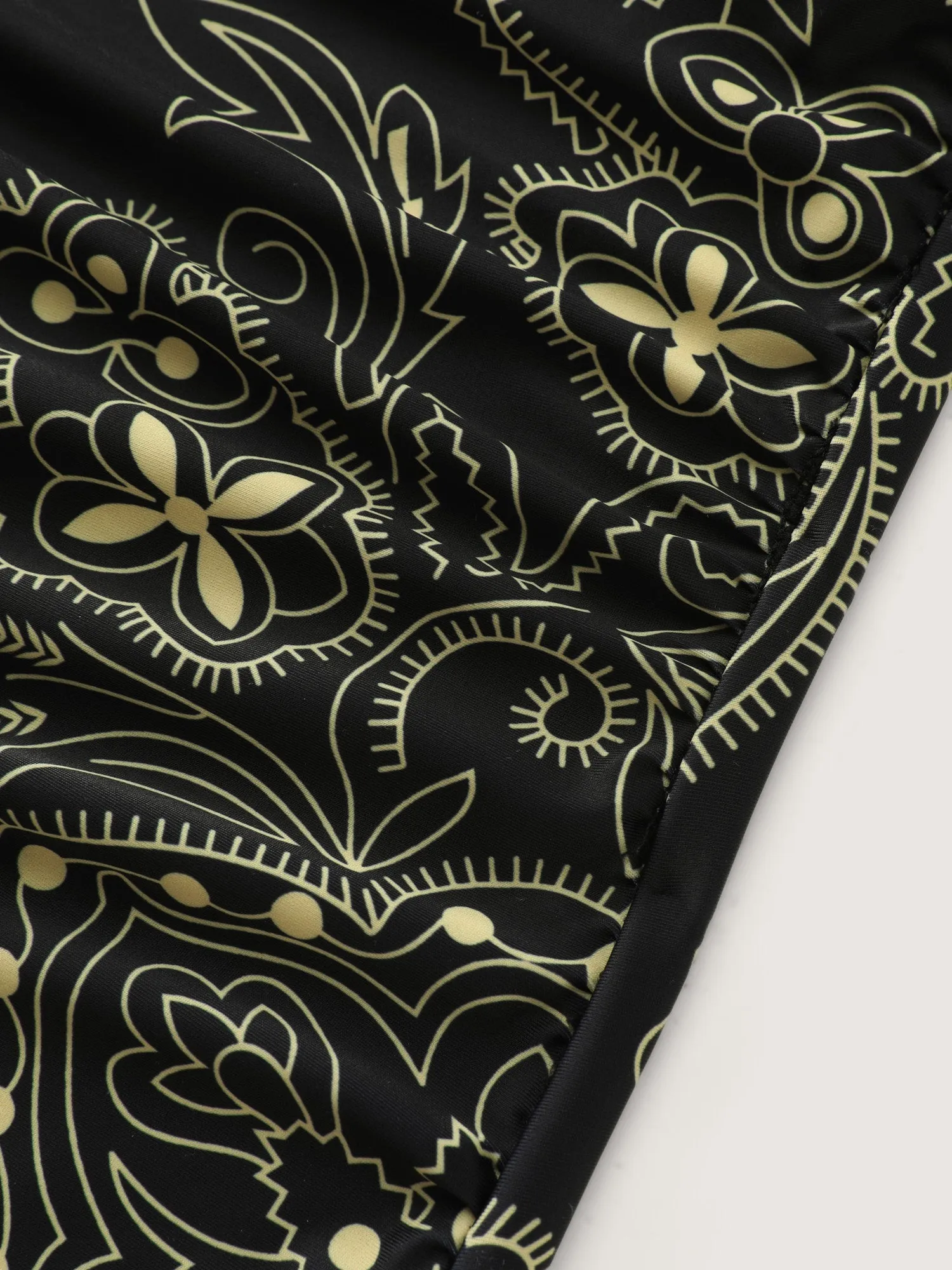 Floral Print Ruched One Piece Swimsuit sold by Bloomchic product image thumbnail 5