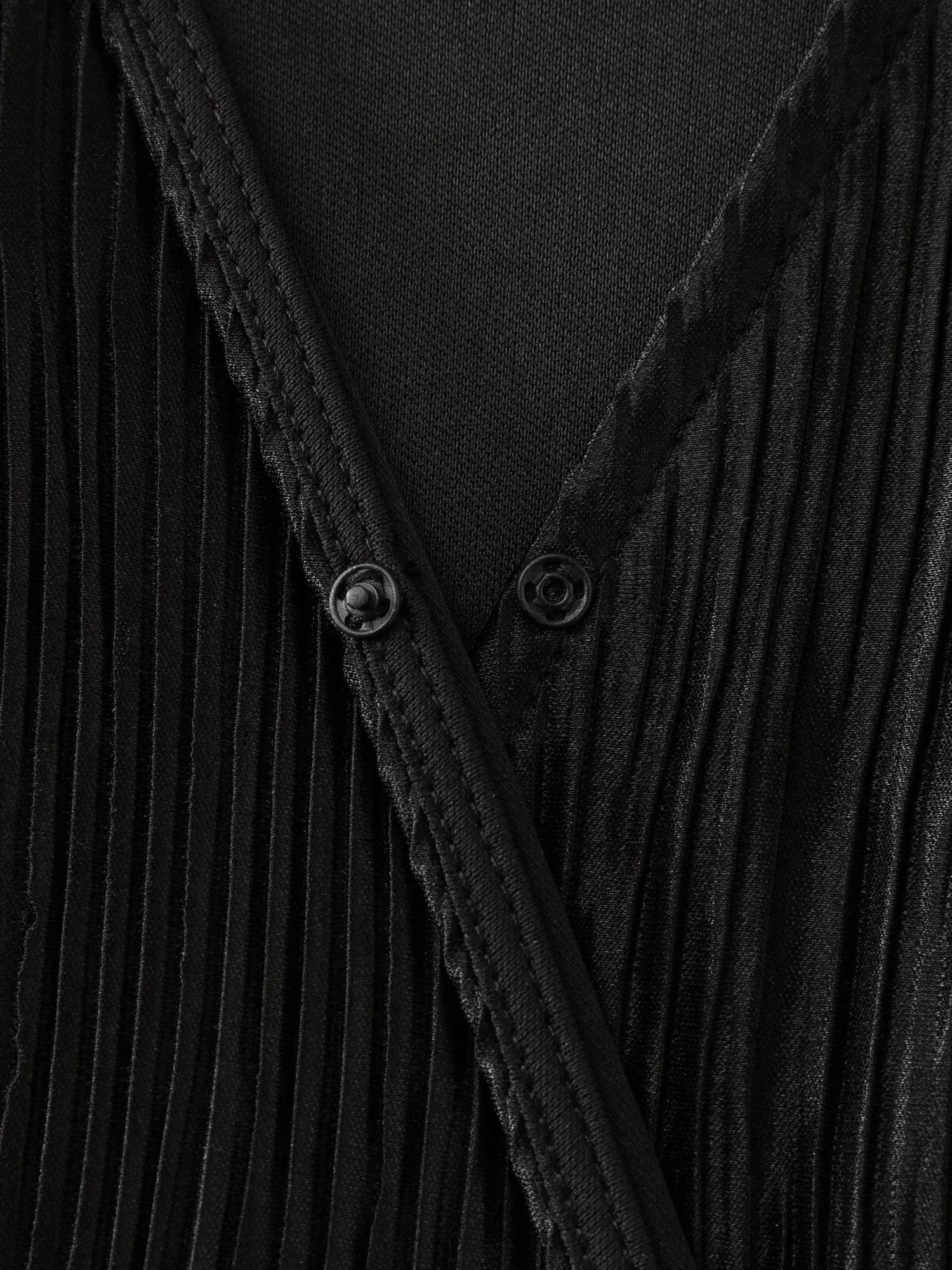 Textured Surplice Neck Wide Leg Jumpsuit sold by Bloomchic product image thumbnail 5