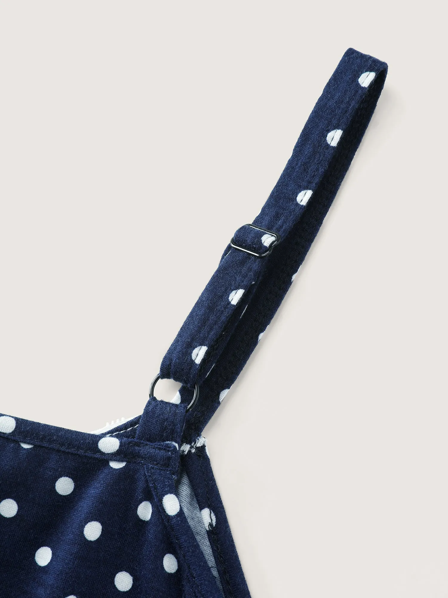 Polka Dot Lace Trim Bowknot Tank Top sold by Bloomchic product image thumbnail 5