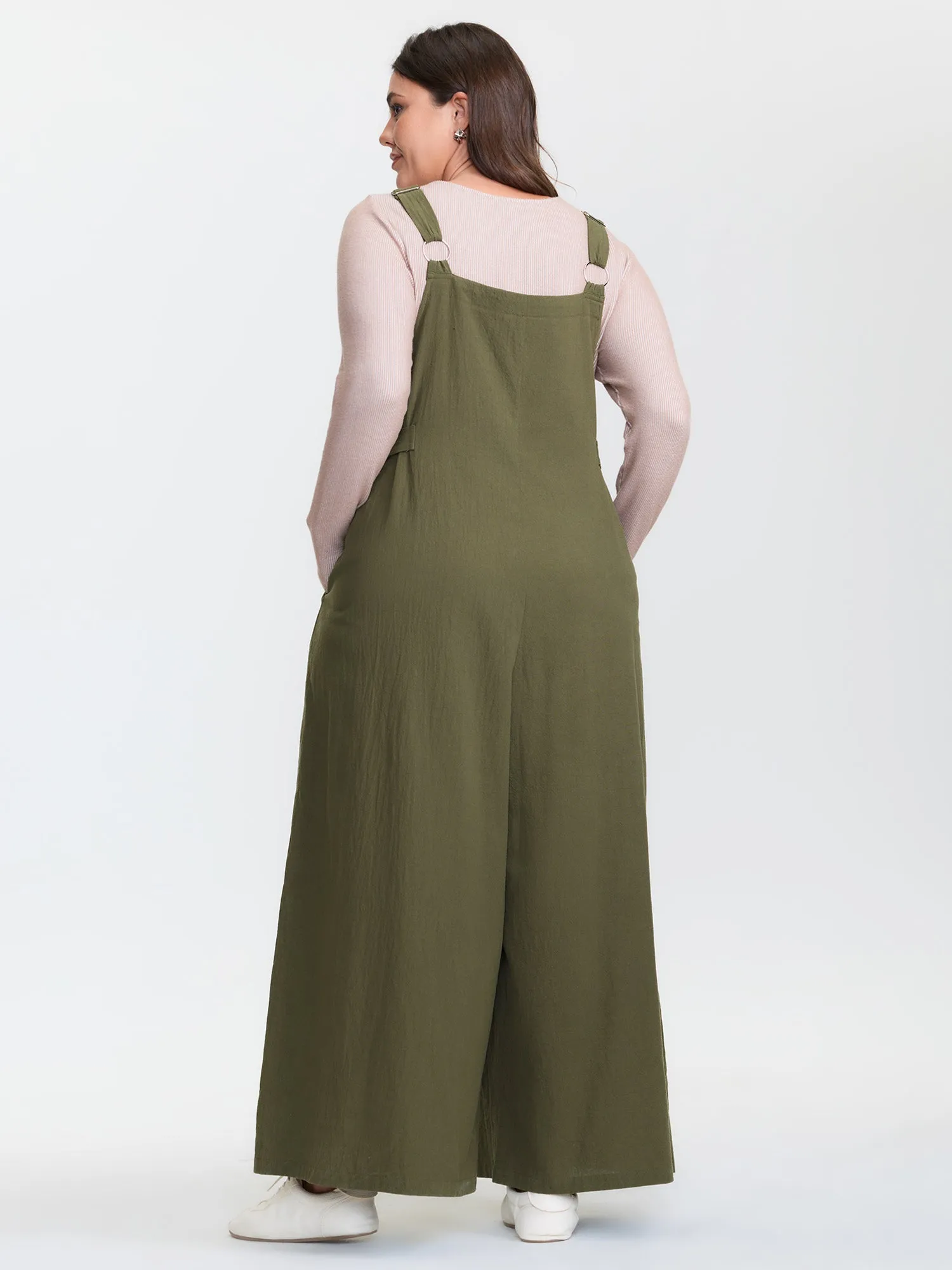 Cotton Pockets Wide Leg Jumpsuit sold by Bloomchic product image thumbnail 5