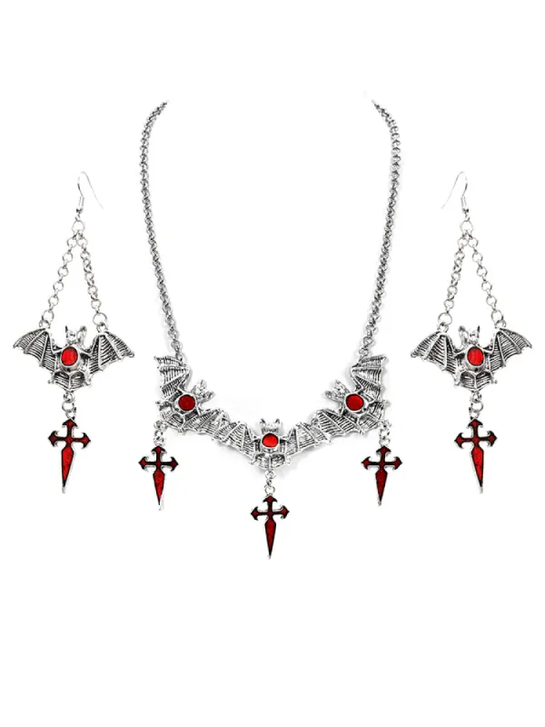 Halloween Bat Cross Jewelry Accessory Sets sold by Bloomchic