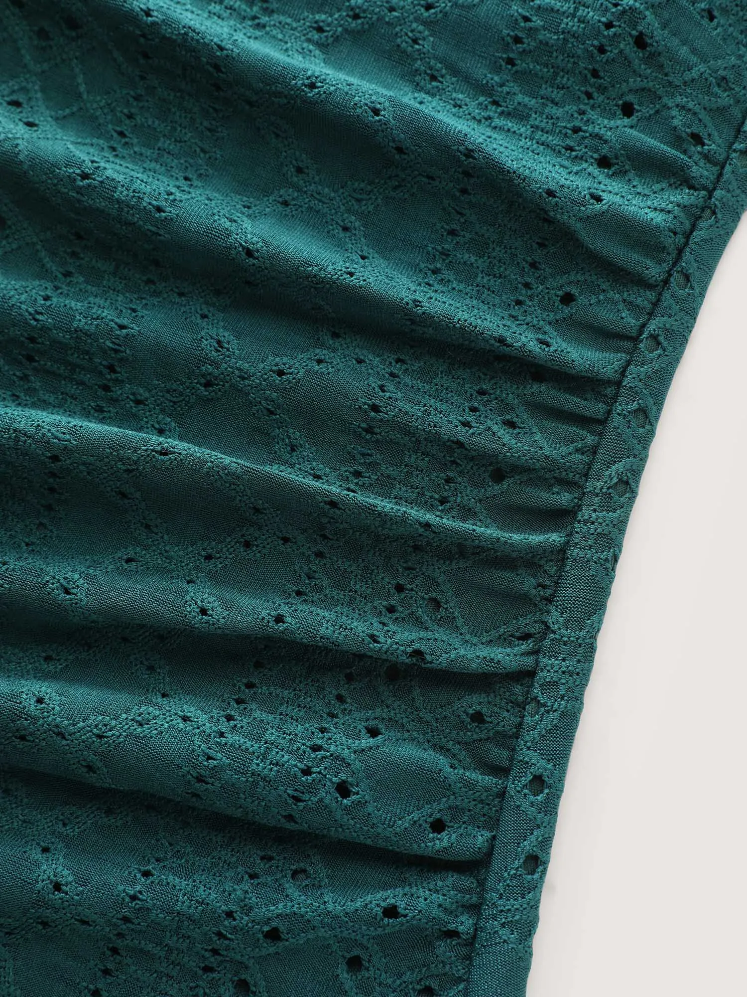 Draped Textured Fitted Jersey Top sold by Bloomchic product image thumbnail 5