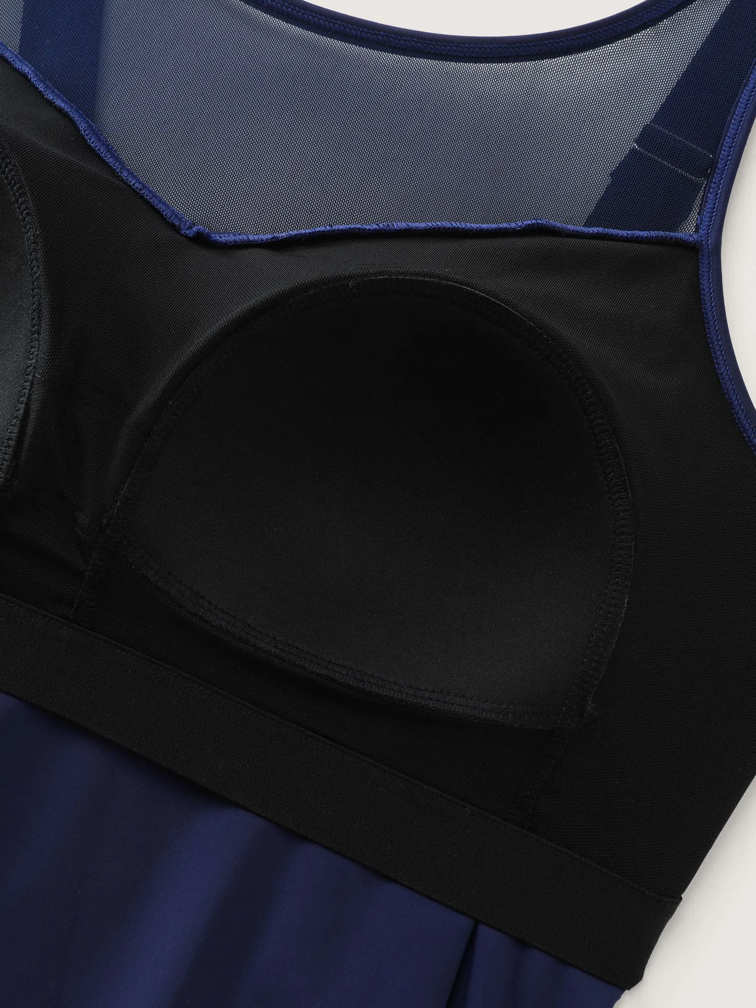 Adjustable Curvy Hem Spliced Swim Top sold by Bloomchic product image thumbnail 5