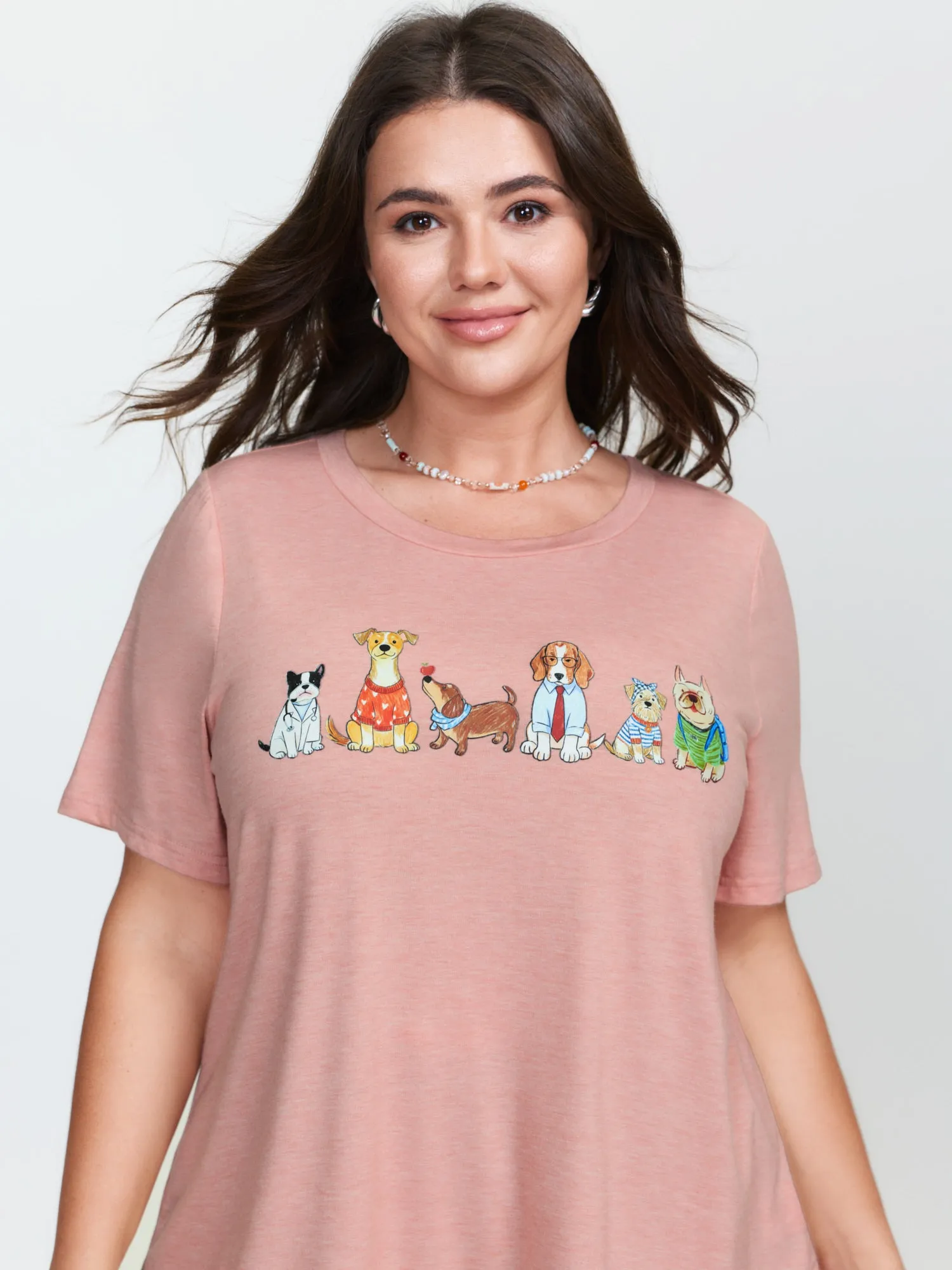 Supersoft Animal Print Half-Sleeve T-Shirt sold by Bloomchic product image thumbnail 3