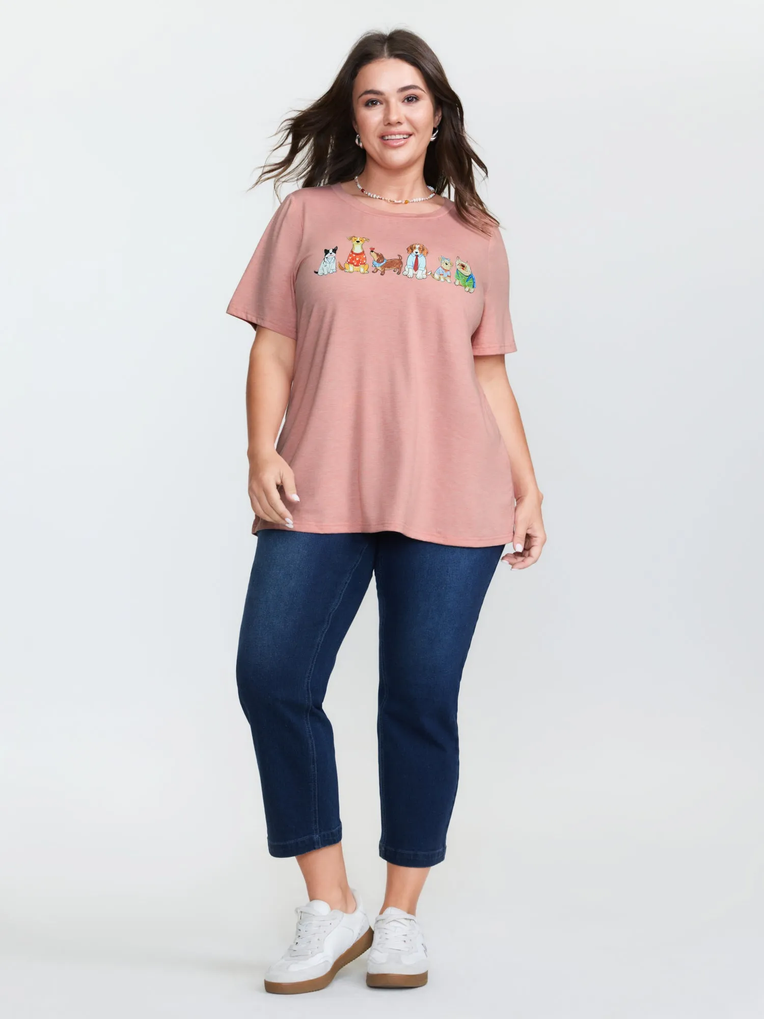 Supersoft Animal Print Half-Sleeve T-Shirt sold by Bloomchic product image thumbnail 2