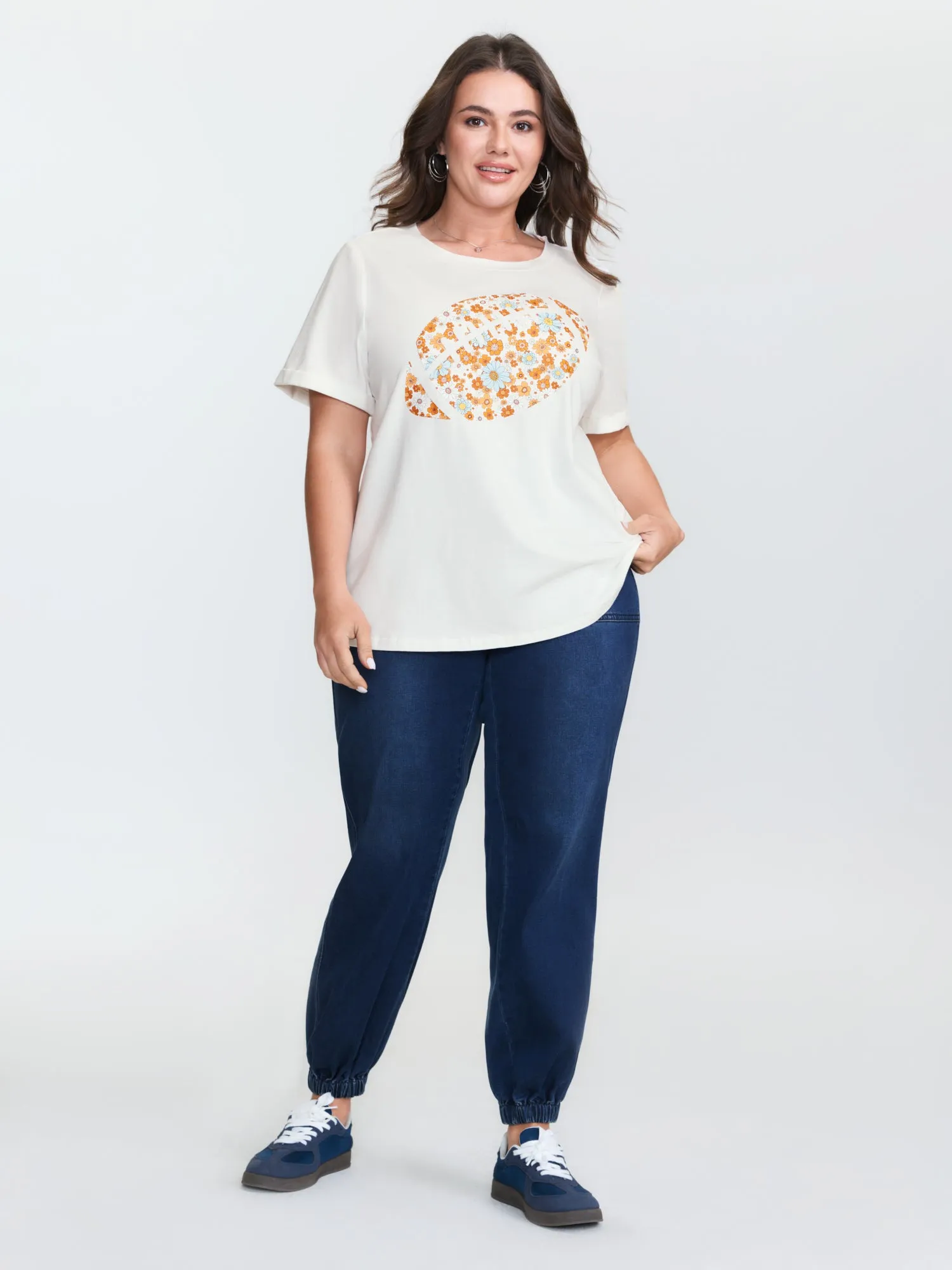 Supersoft Rugby Pattern T-Shirt sold by Bloomchic product image thumbnail 3