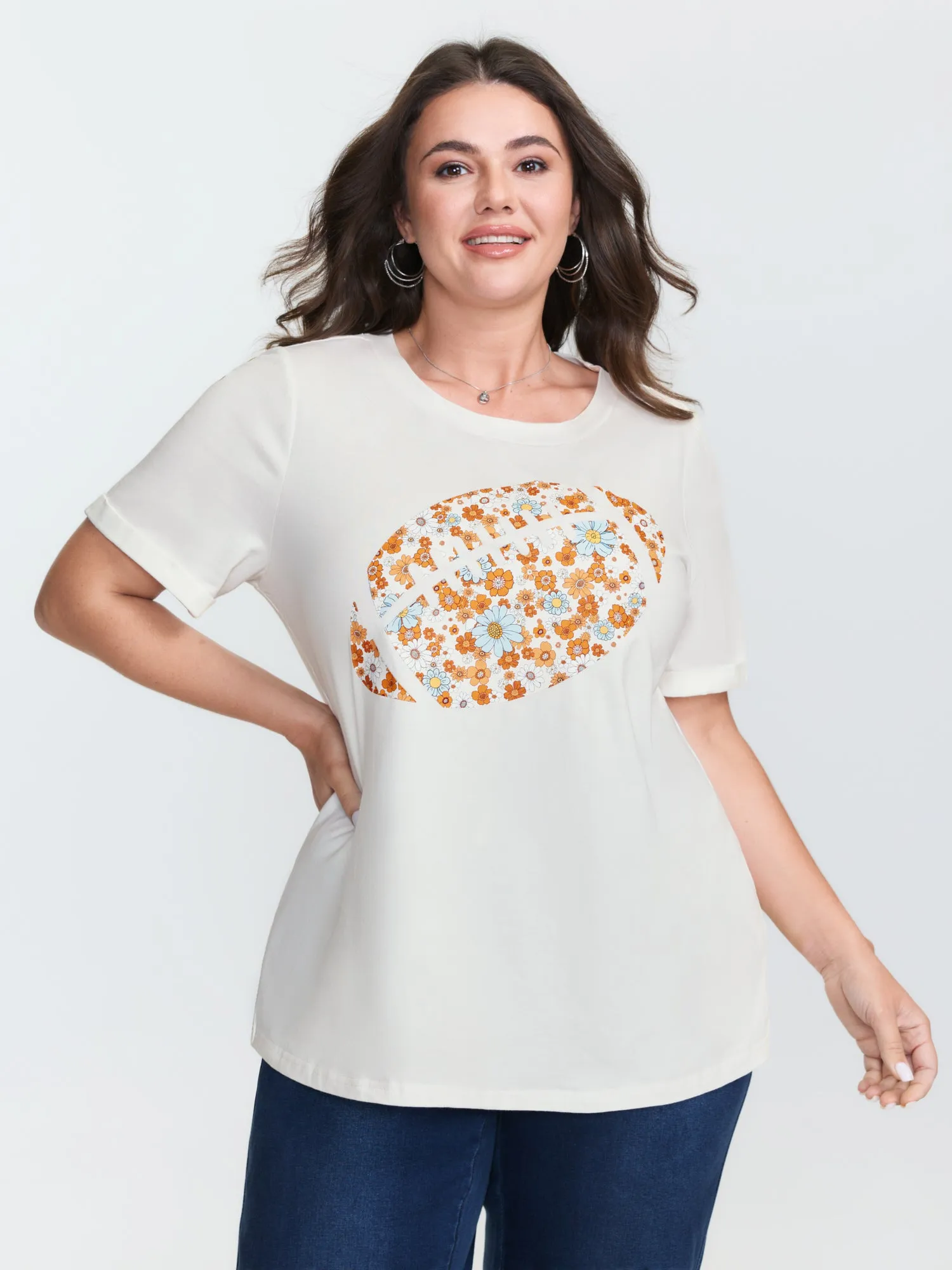 Supersoft Rugby Pattern T-Shirt sold by Bloomchic