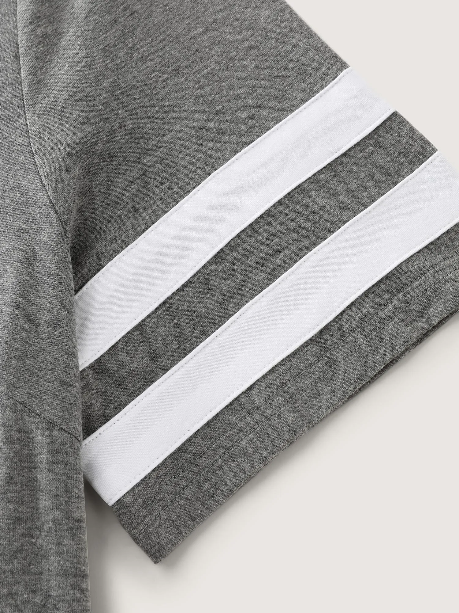 Supersoft Sporty Print Striped Sleeve Midi Dress sold by Bloomchic product image thumbnail 5