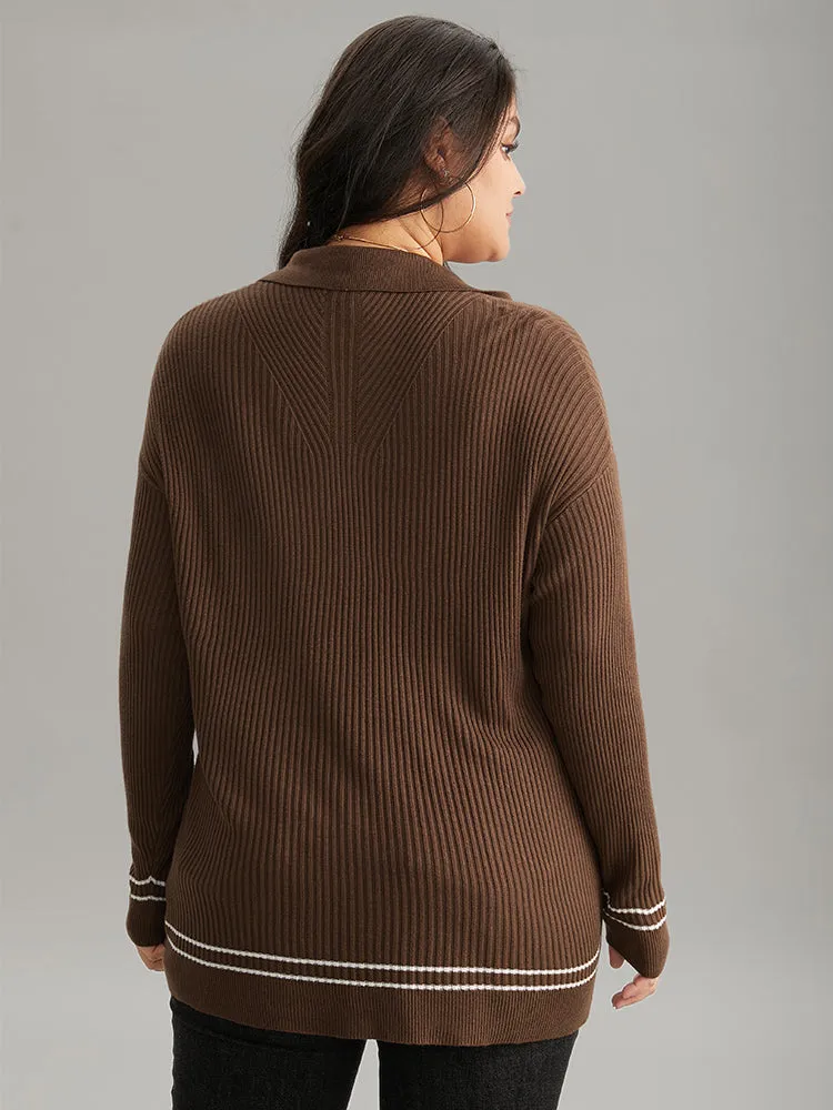 Supersoft Essentials Polo Striped Contrast Pullover sold by Bloomchic product image thumbnail 2