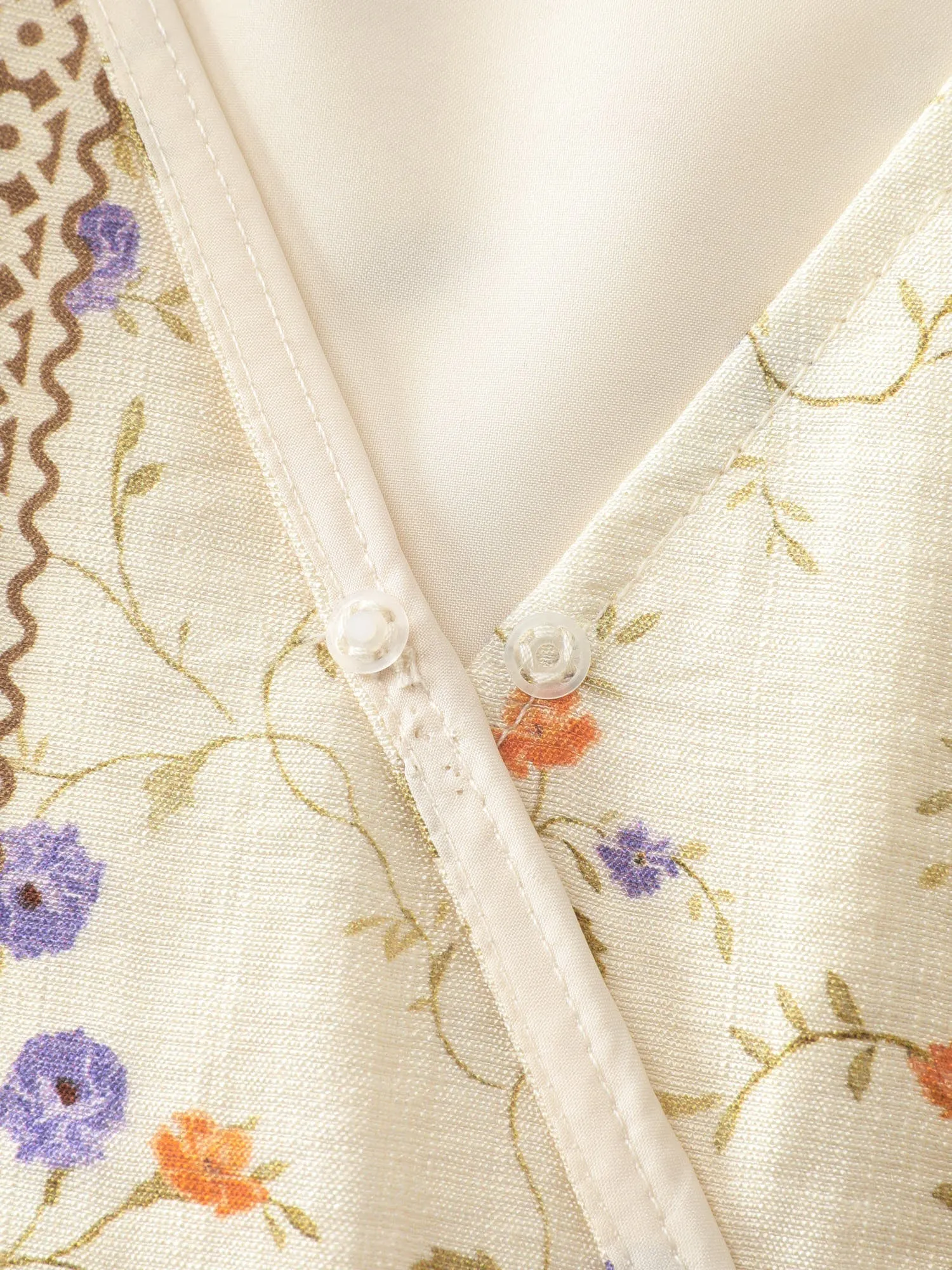 Floral Print Surplice Neck Tie Midi Dress sold by Bloomchic product image thumbnail 5