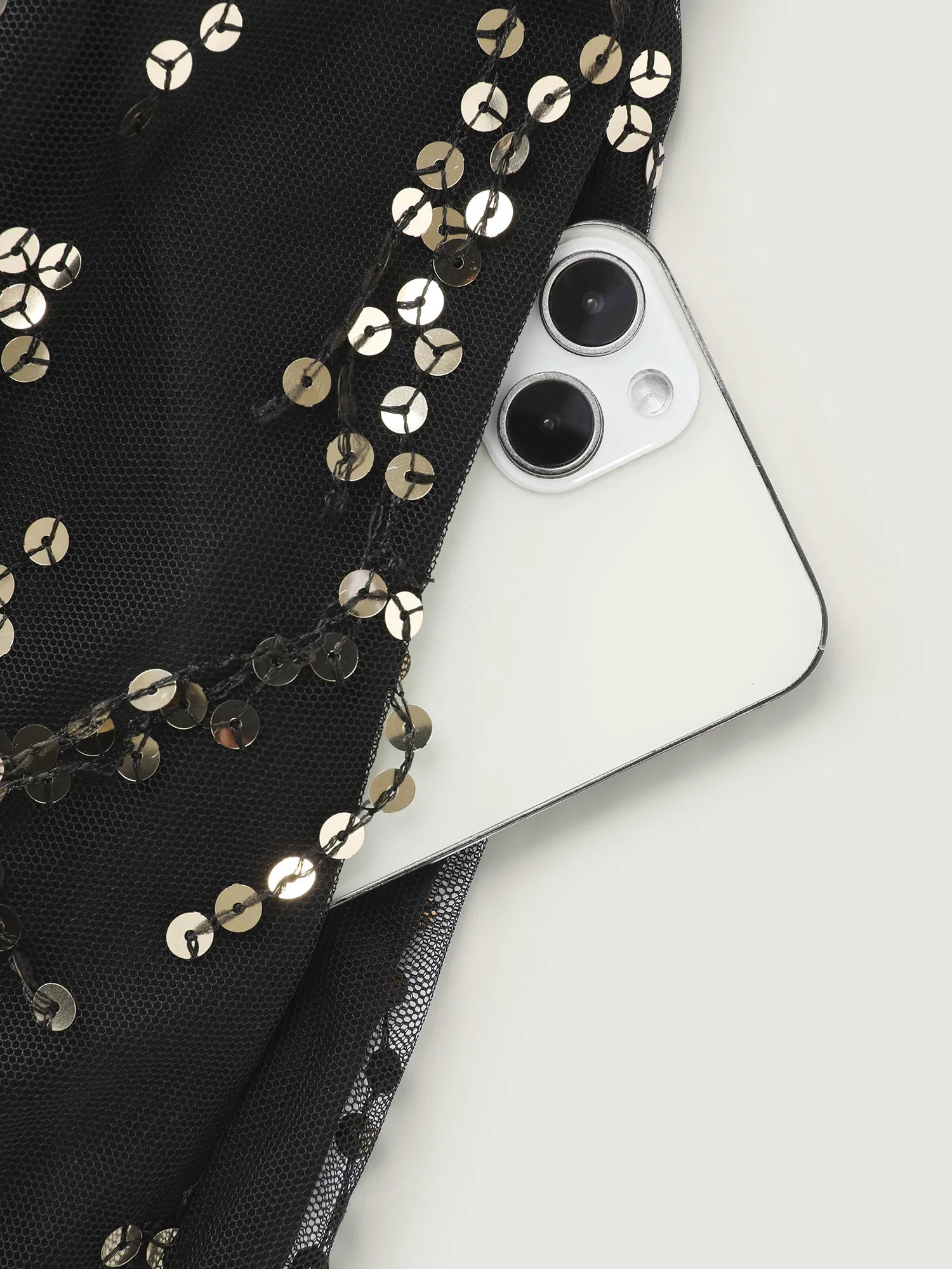 Sequin V-Neck Sleeveless Mini Dress sold by Bloomchic product image thumbnail 5