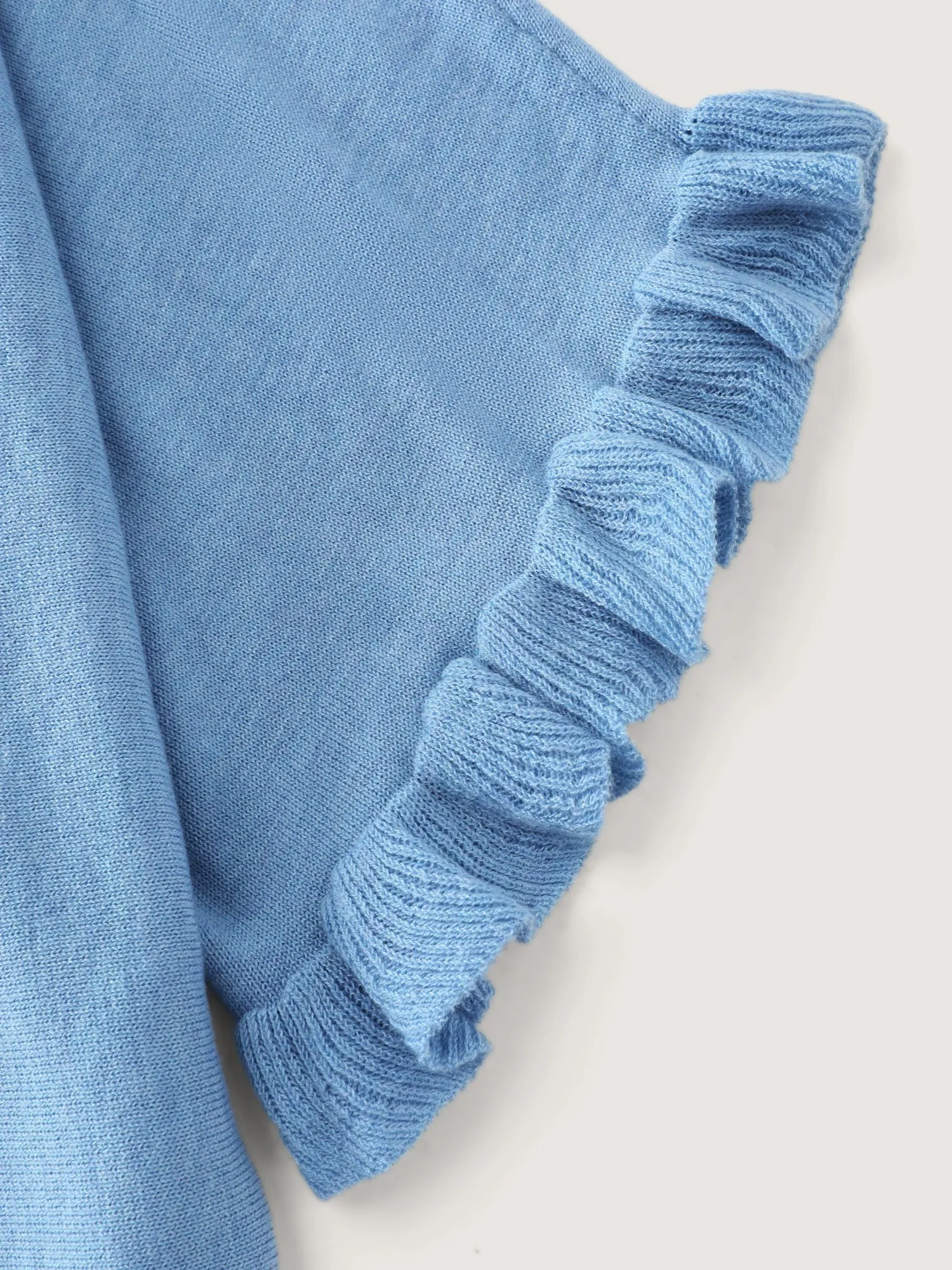 Ruffled Dolman Sleeve Plain Pullover sold by Bloomchic product image thumbnail 5