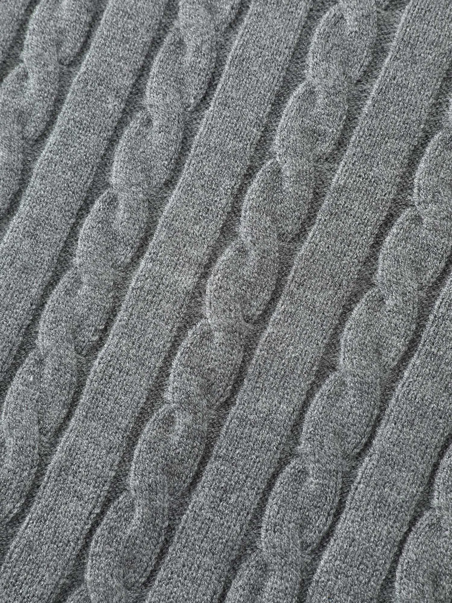 Braided Texture Round Neck Pullover sold by Bloomchic product image thumbnail 5