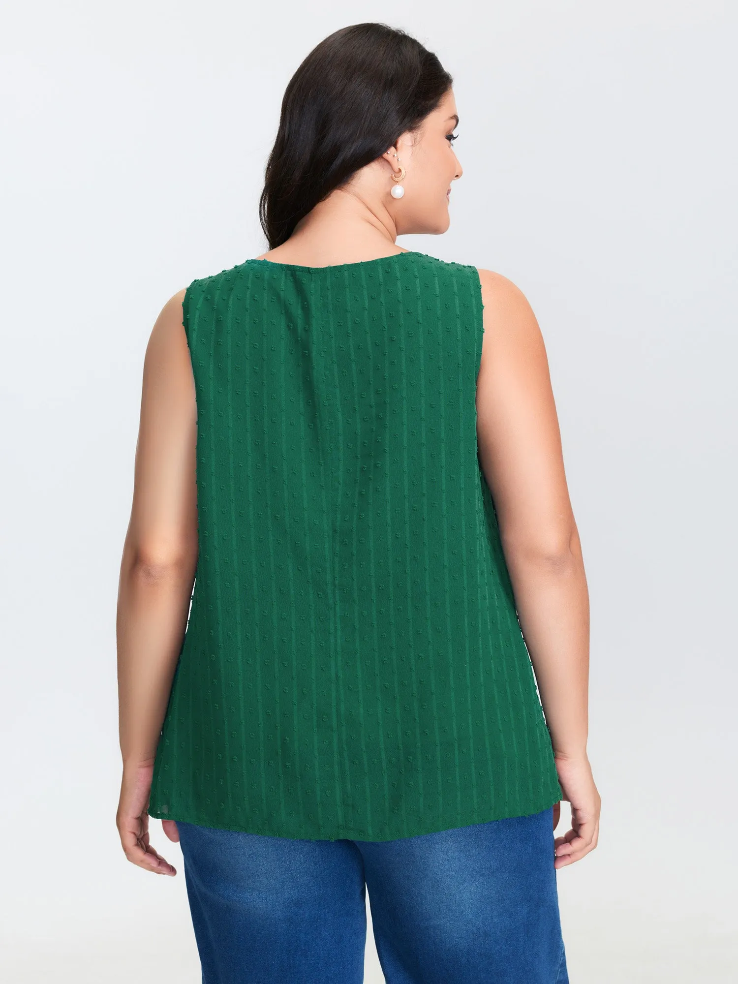 Textured Lace V-Neck Tank Top sold by Bloomchic product image thumbnail 4