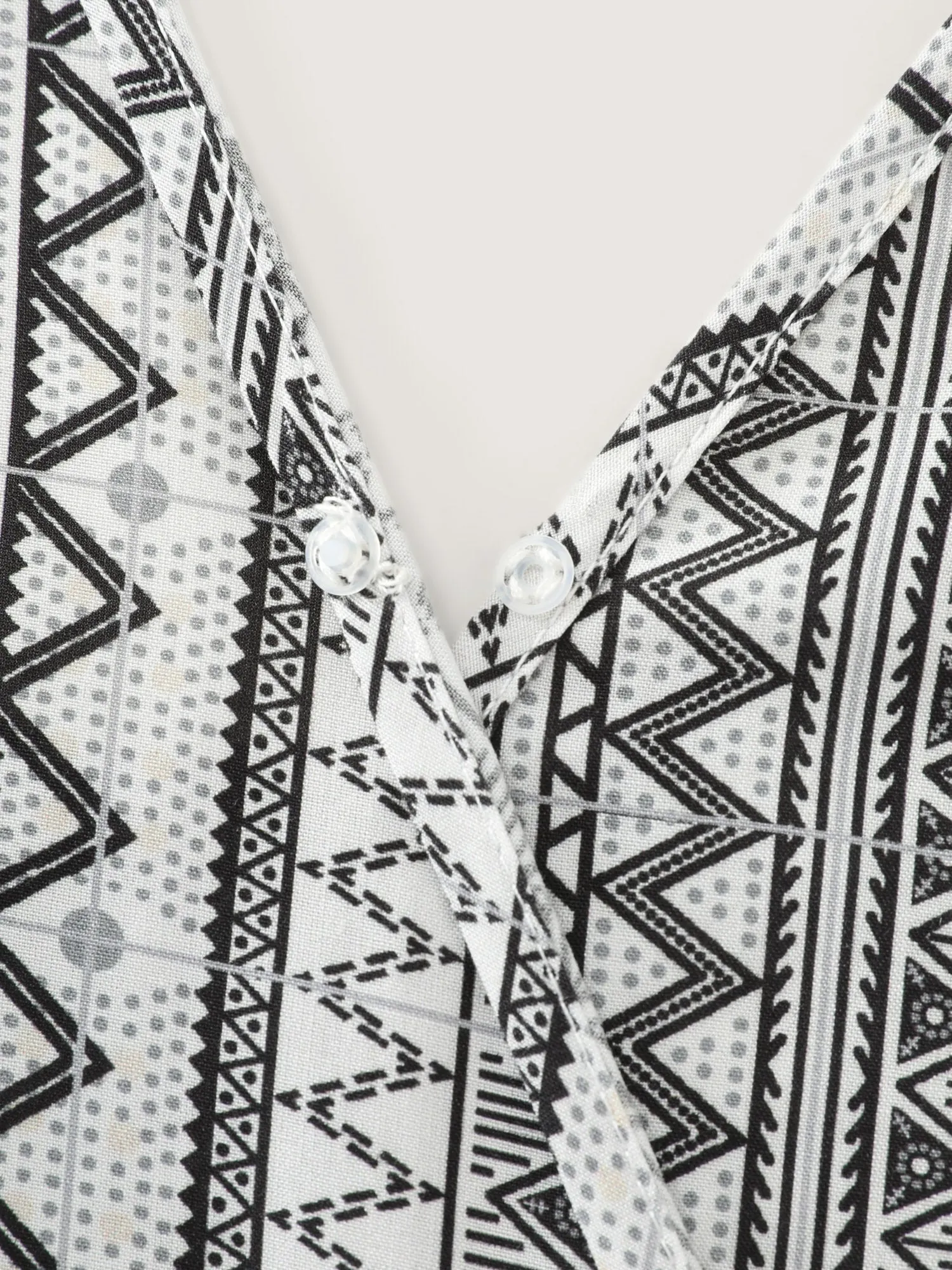 Geometric Print Back-Tie Blouse sold by Bloomchic product image thumbnail 5