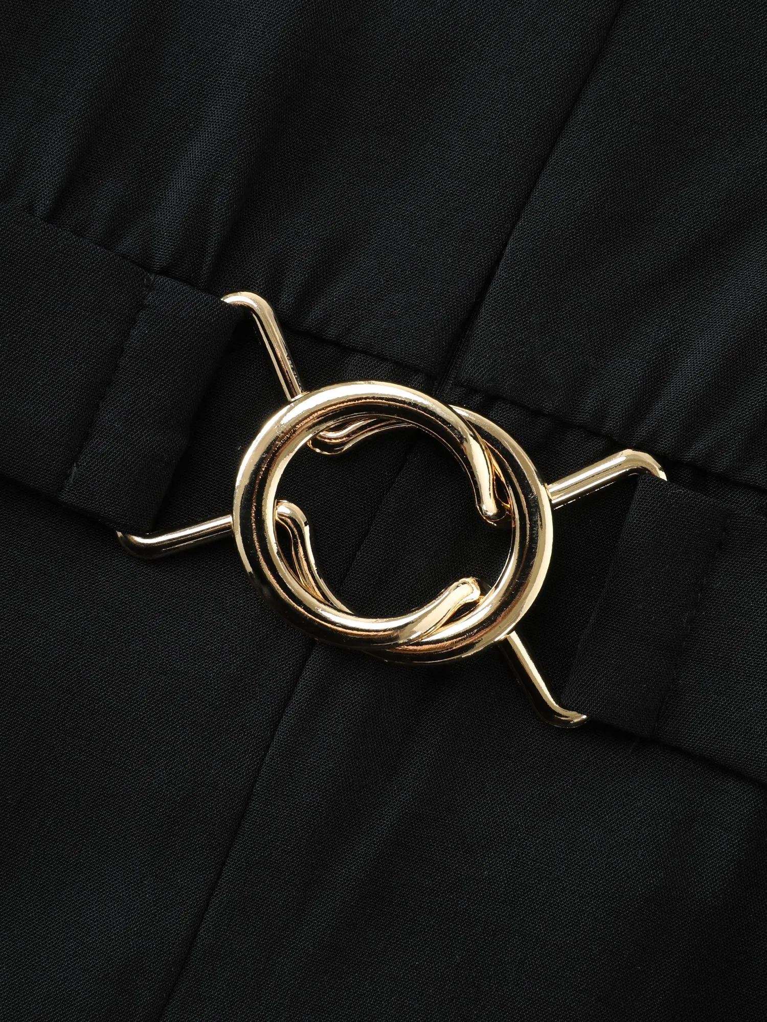 Belted Collar Stretchy Waist Jumpsuit sold by Bloomchic product image thumbnail 5