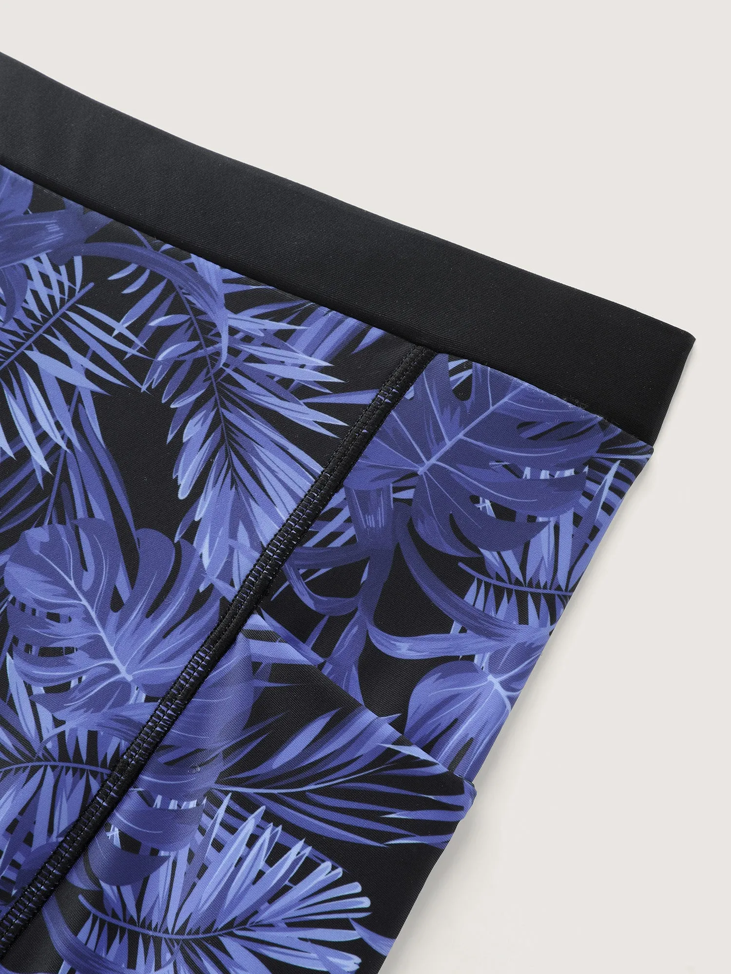 Tropical Print Colorblock Swim Bottoms sold by Bloomchic product image thumbnail 5
