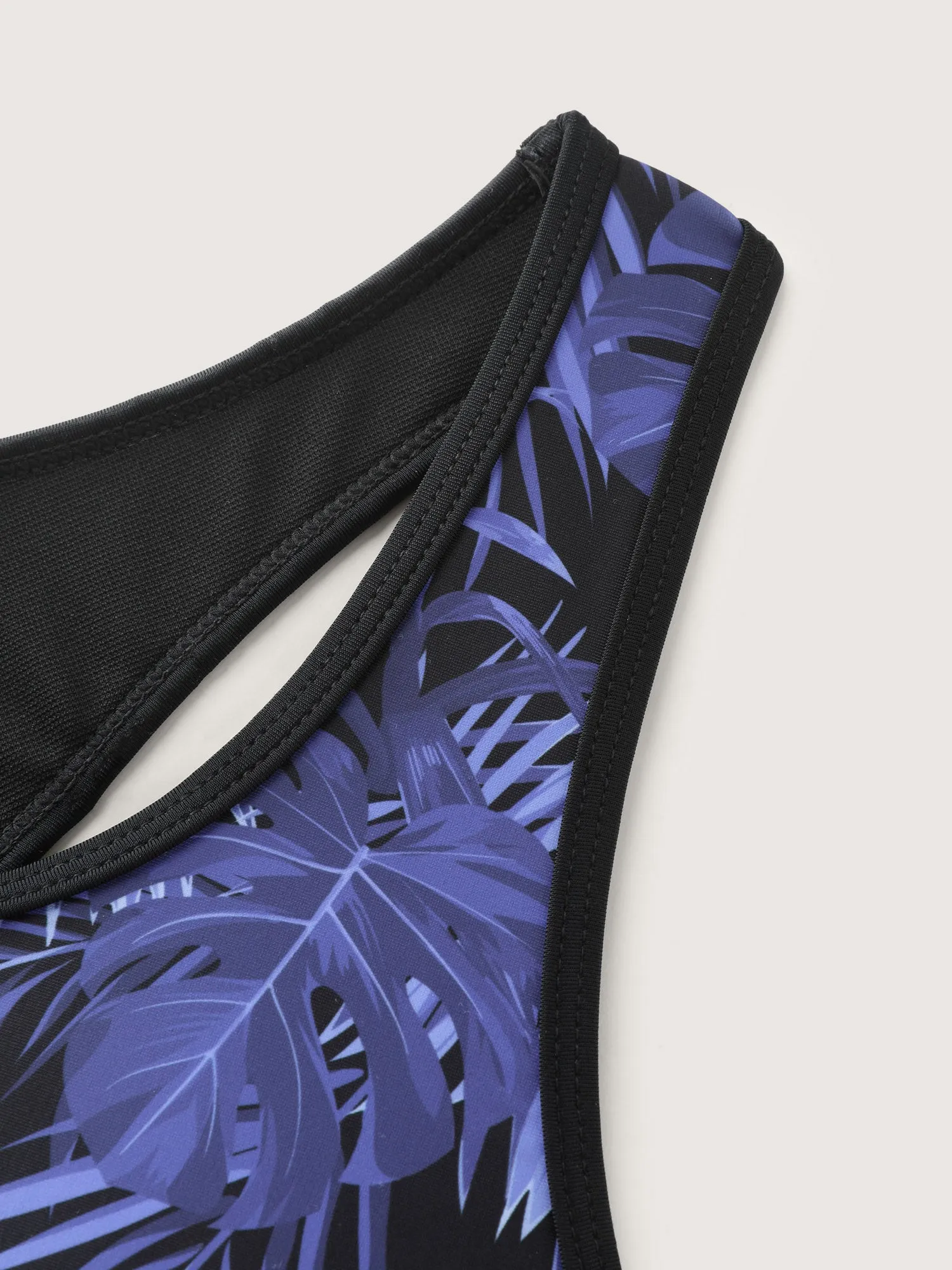 Tropical Print Colorblock Swim Top sold by Bloomchic product image thumbnail 5
