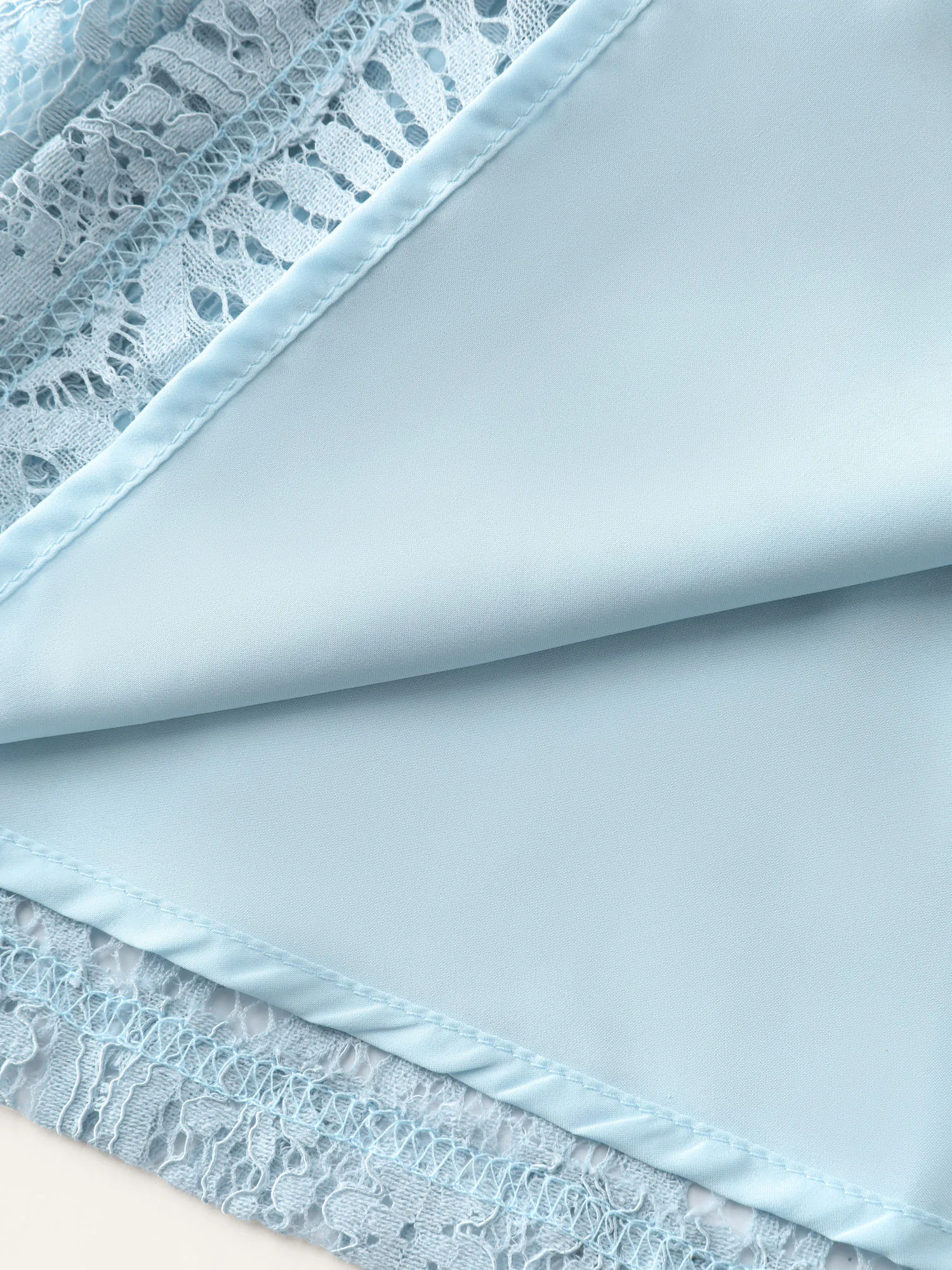 Lace Trim Shirred Button Detail Midi Dress sold by Bloomchic product image thumbnail 5