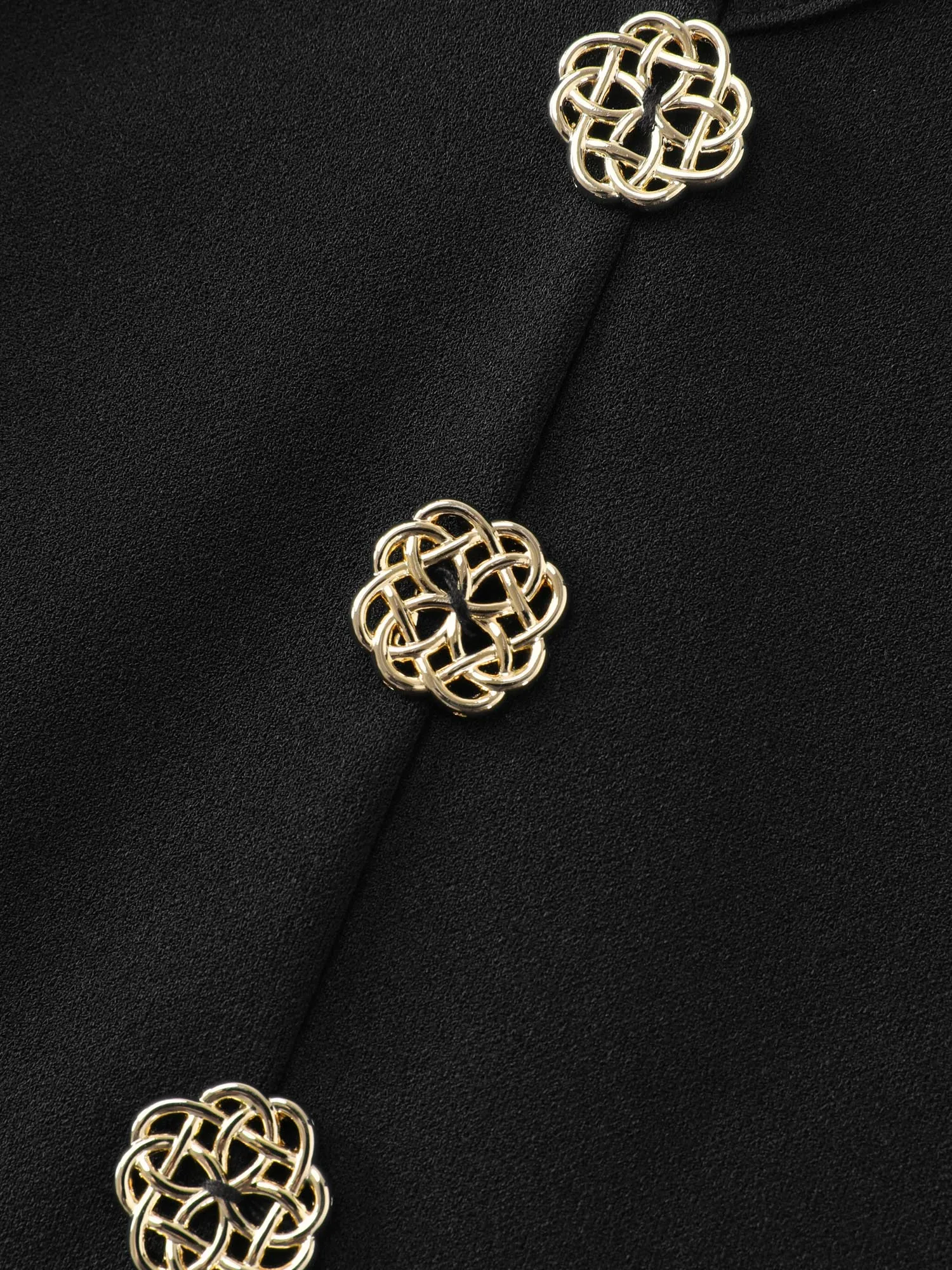 Floral Gold Button Pleated Midi Dress sold by Bloomchic product image thumbnail 5