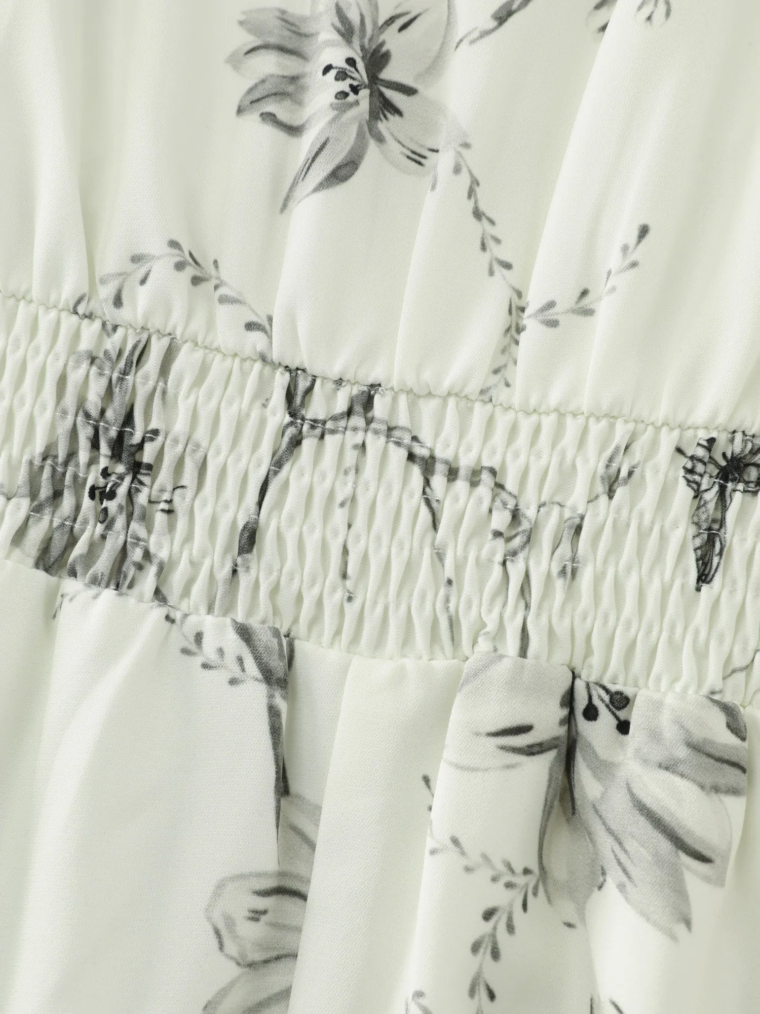 Floral Print Triangular Waist Midi Dress sold by Bloomchic product image thumbnail 5