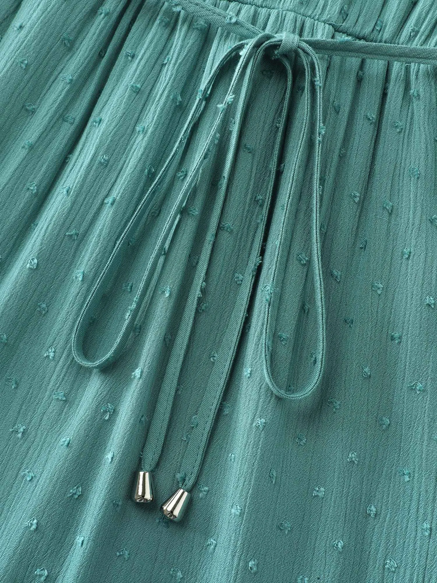 Supersoft Drawstring Waist V-Neck Dress sold by Bloomchic product image thumbnail 5