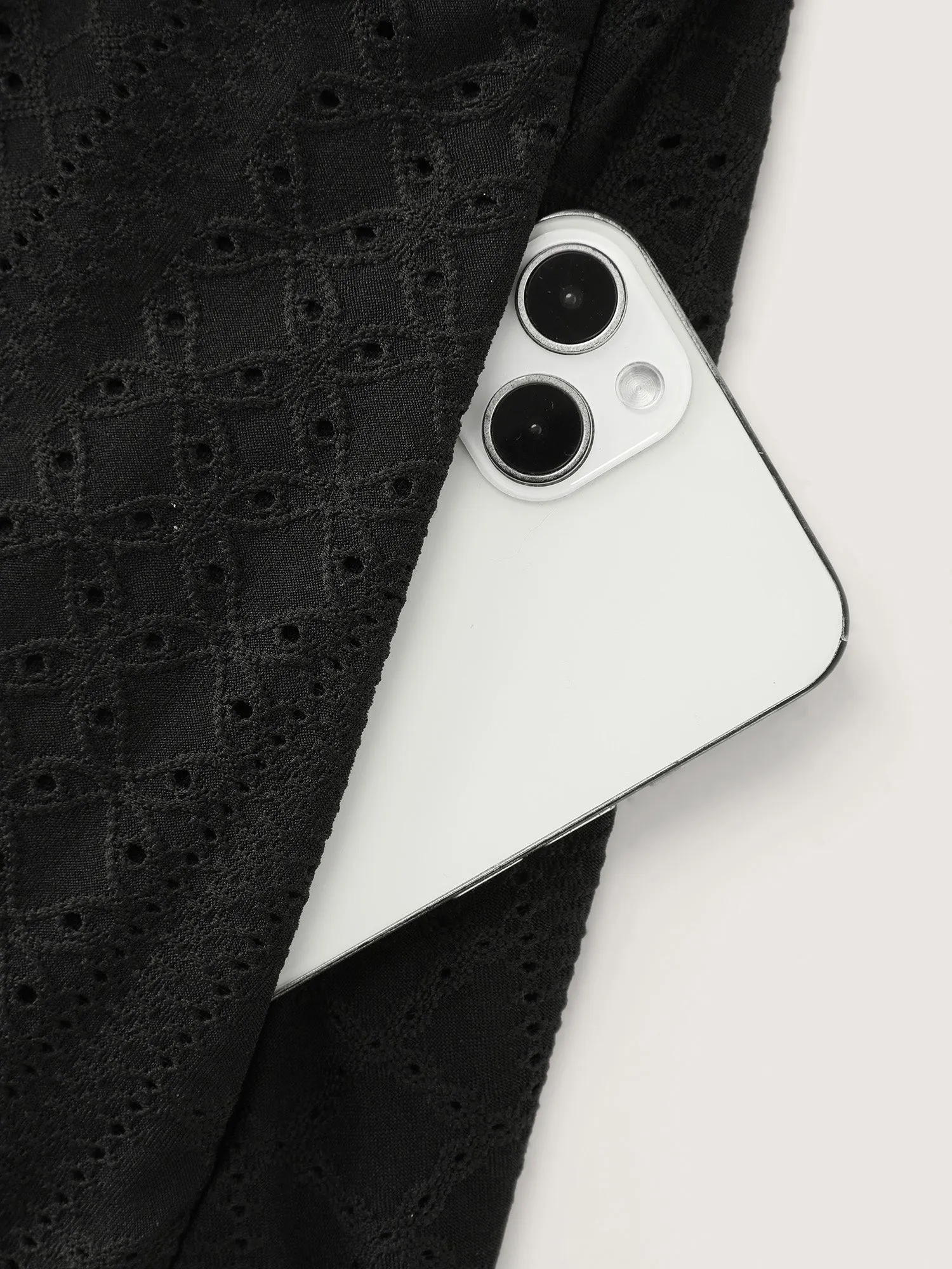 Textured Pocket Lined Midi Dress sold by Bloomchic product image thumbnail 5