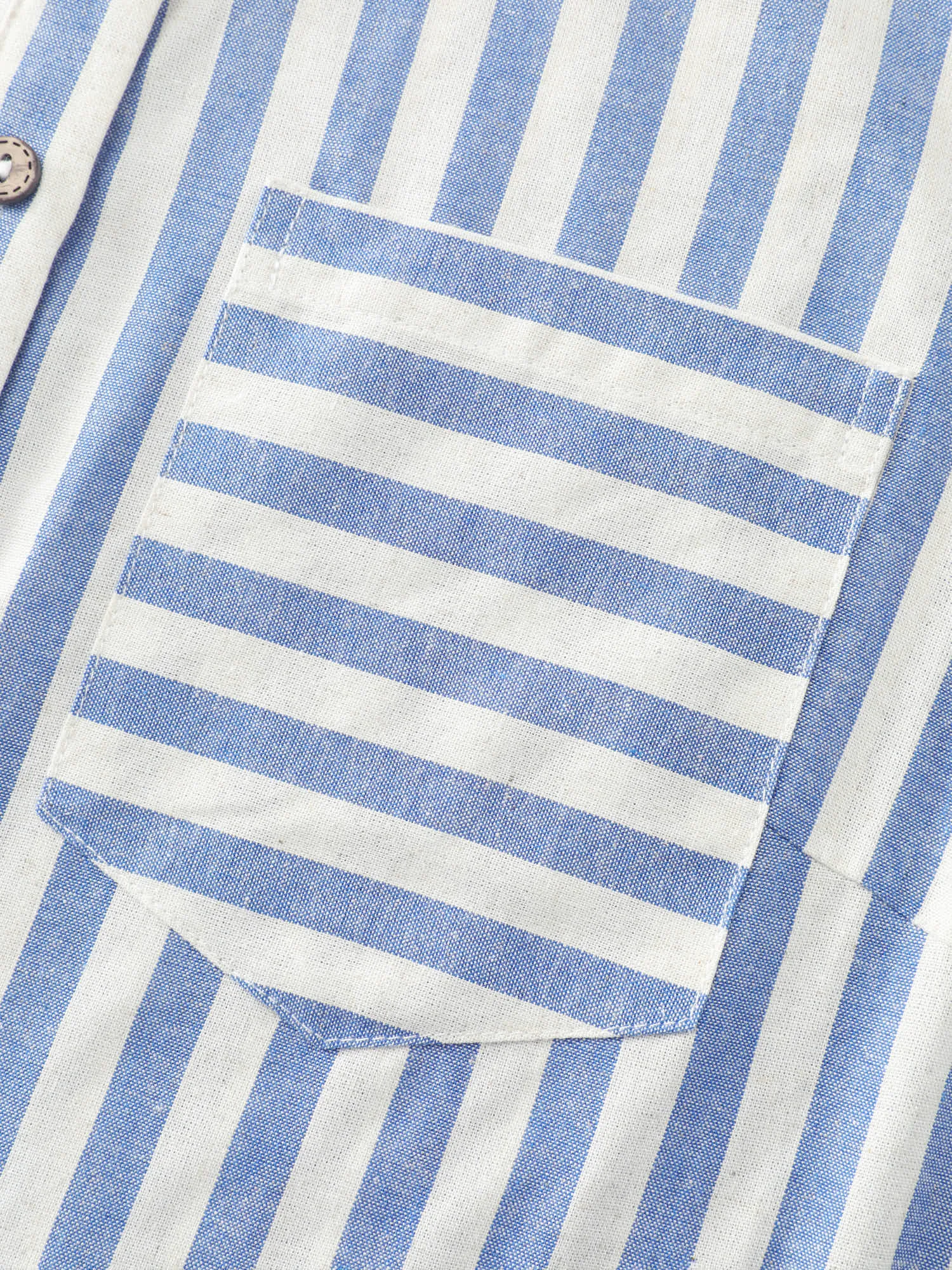 Striped Ruffled Hem Button-Down Top sold by Bloomchic product image thumbnail 5