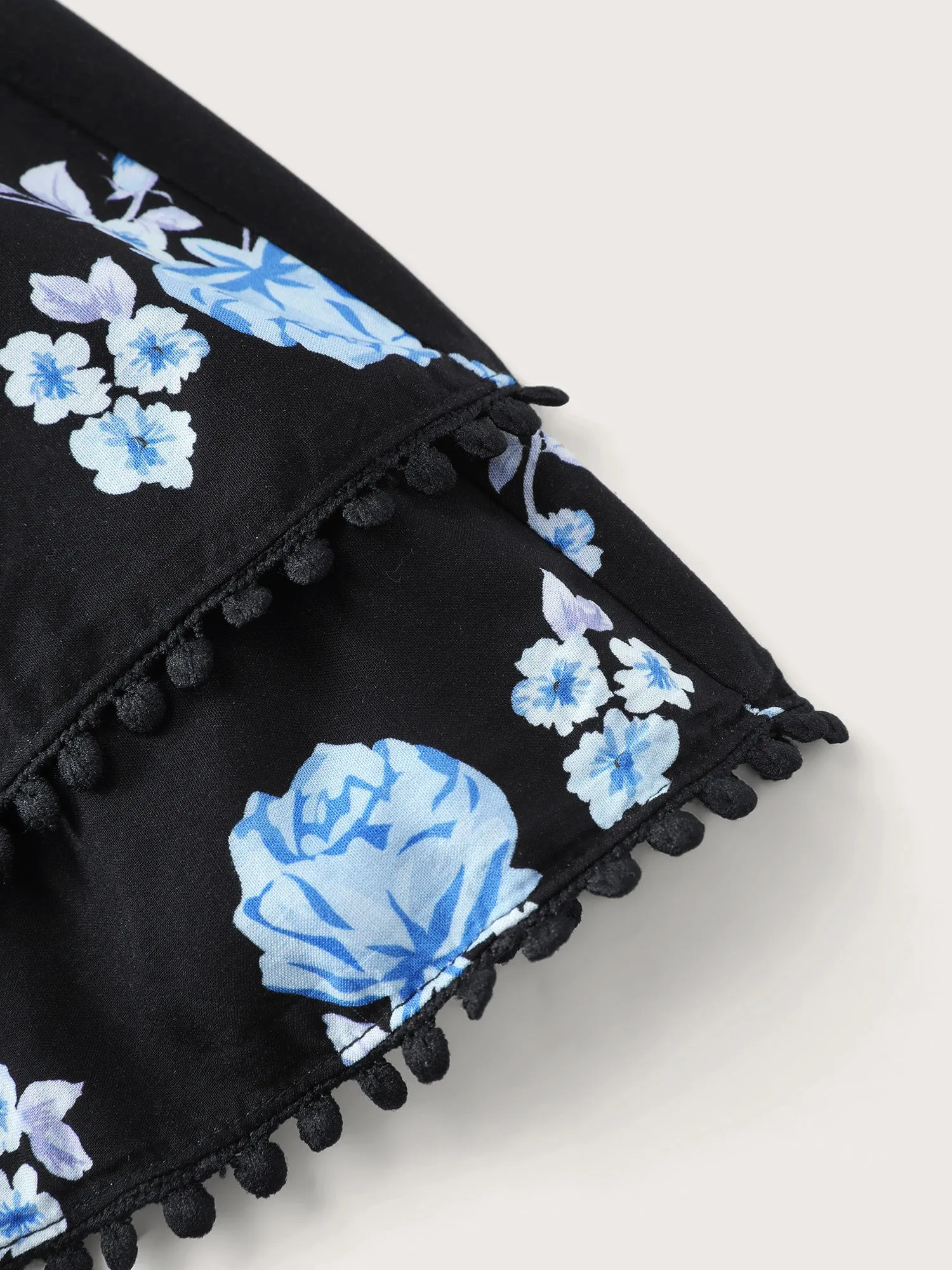 Lace Trim Layered V-Neck Jumpsuit sold by Bloomchic product image thumbnail 5