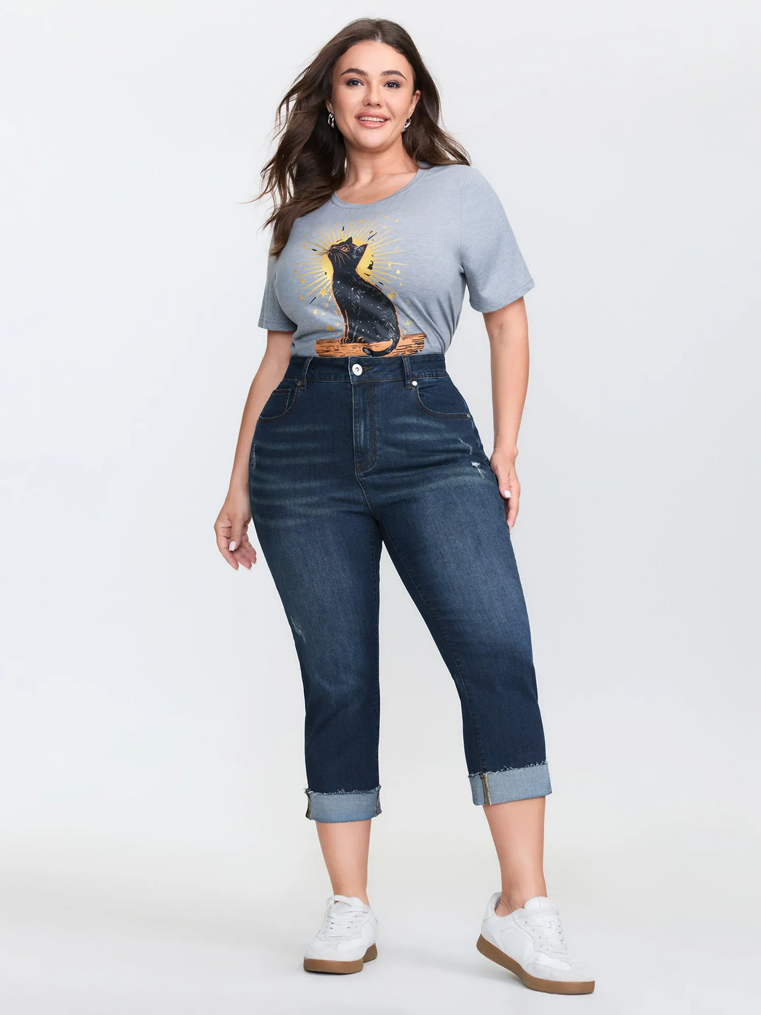 Stretchy Mid-Rise Skinny-Fit Jeans sold by Bloomchic product image thumbnail 2