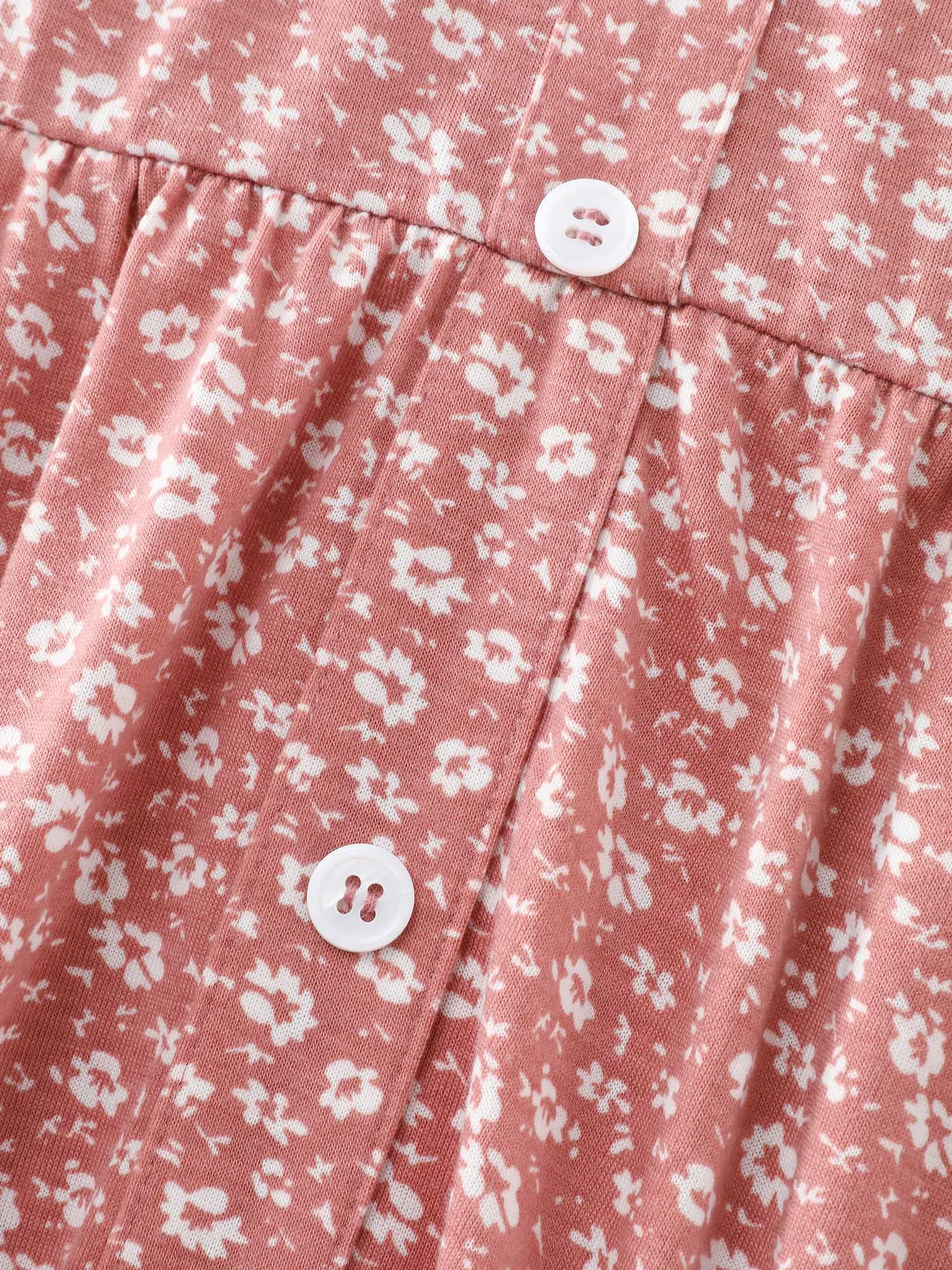 Floral Print Button Detail Midi Dress sold by Bloomchic product image thumbnail 5