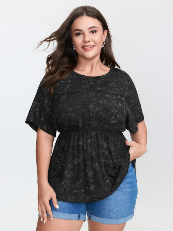 Vintage Wash Raglan Sleeve T-Shirt sold by Bloomchic