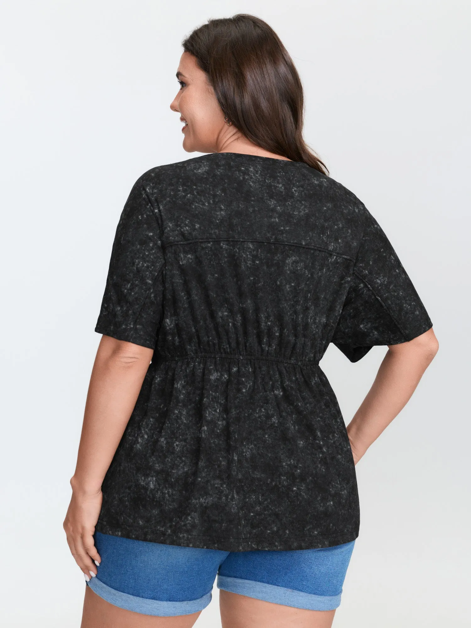 Vintage Wash Raglan Sleeve T-Shirt sold by Bloomchic product image thumbnail 4