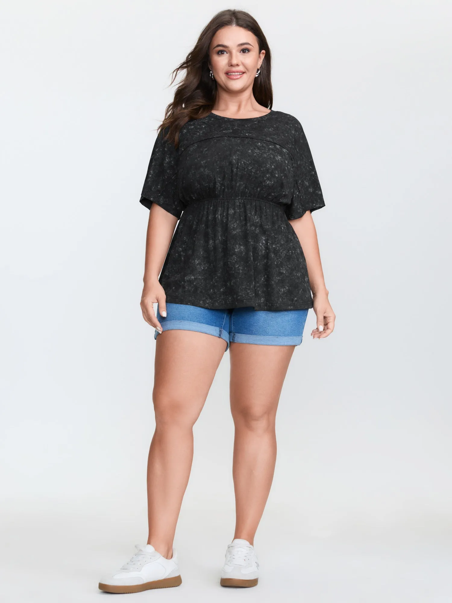 Vintage Wash Raglan Sleeve T-Shirt sold by Bloomchic product image thumbnail 3