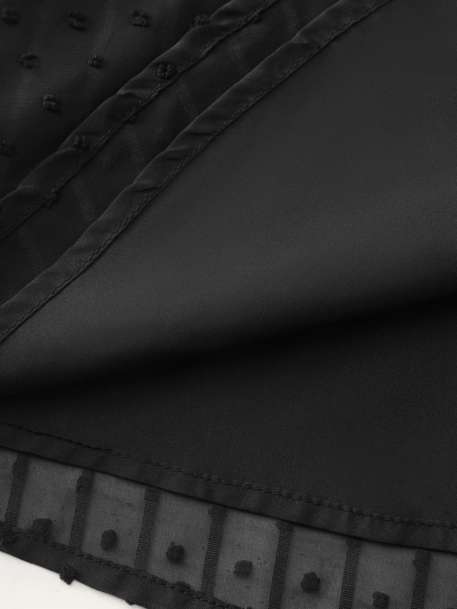 Textured Polka Dots Sheer Blouse sold by Bloomchic product image thumbnail 5