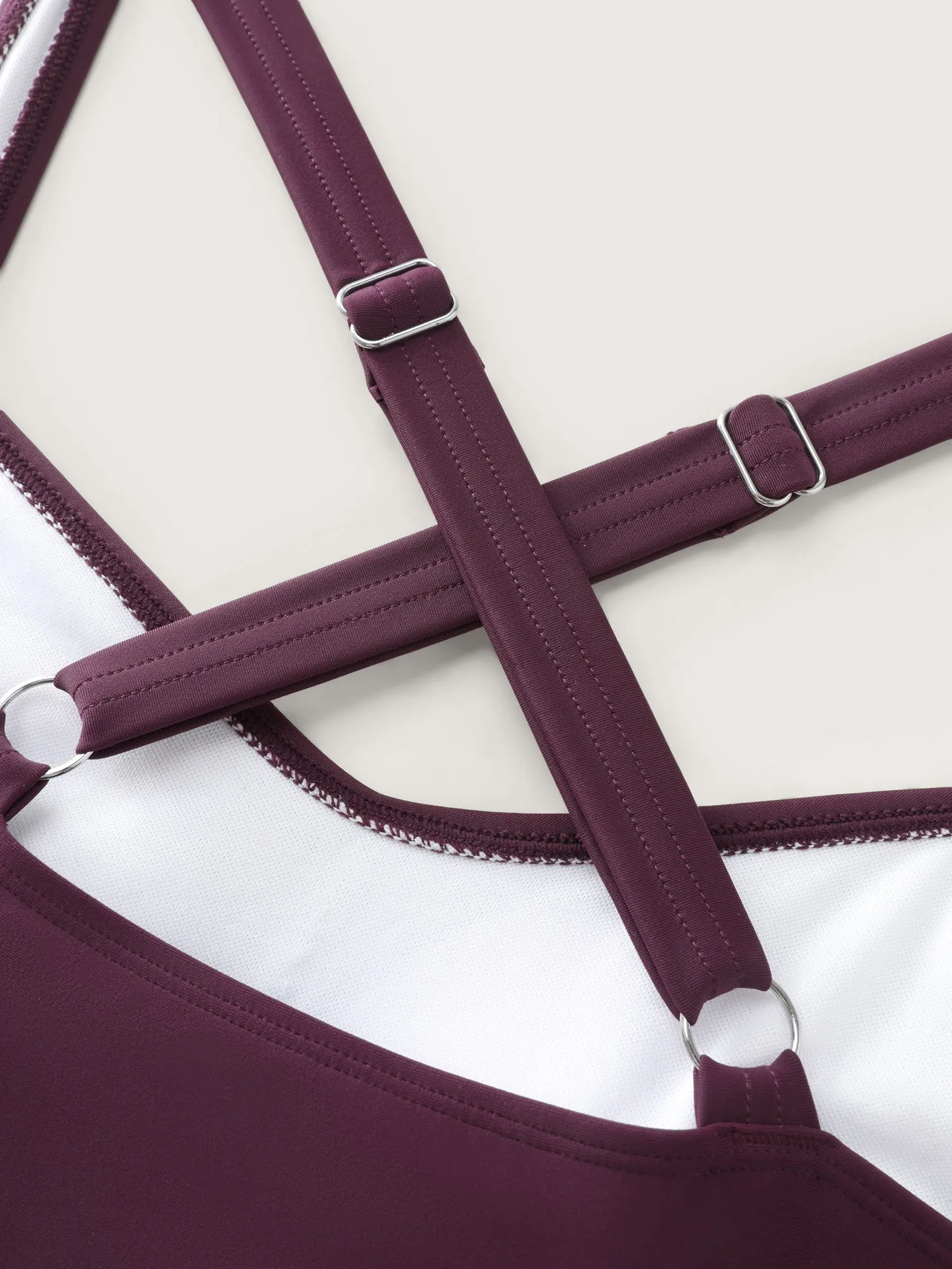 Plain Spliced Pocket One-Piece Swimsuit sold by Bloomchic product image thumbnail 5