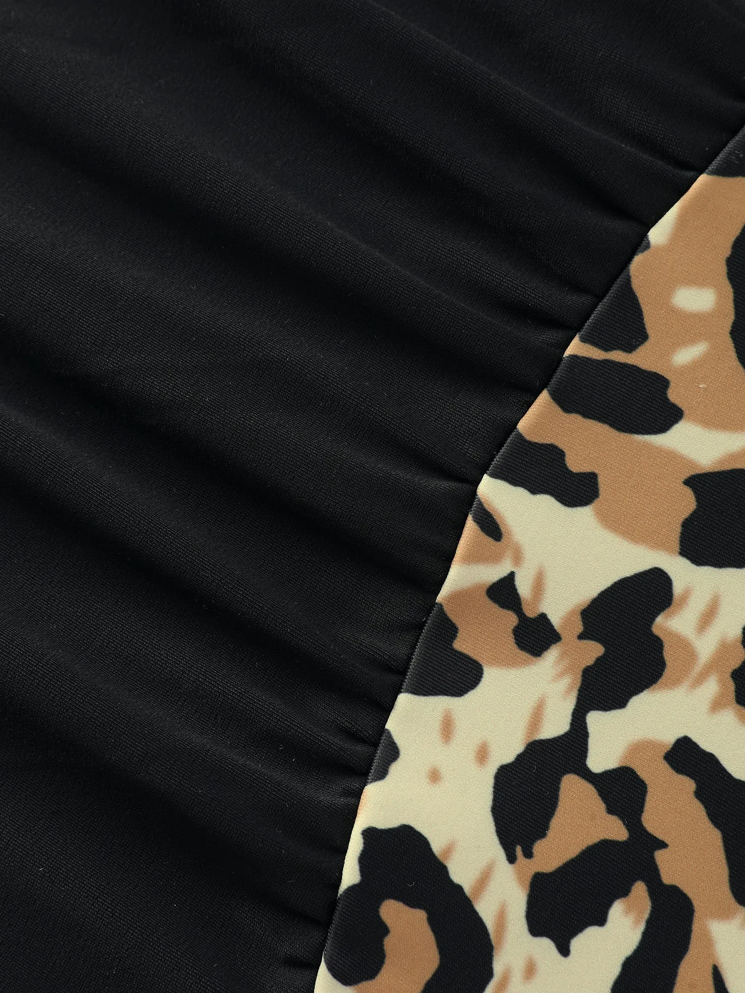 Leopard Print Bowknot One-Piece Swimsuit sold by Bloomchic product image thumbnail 5