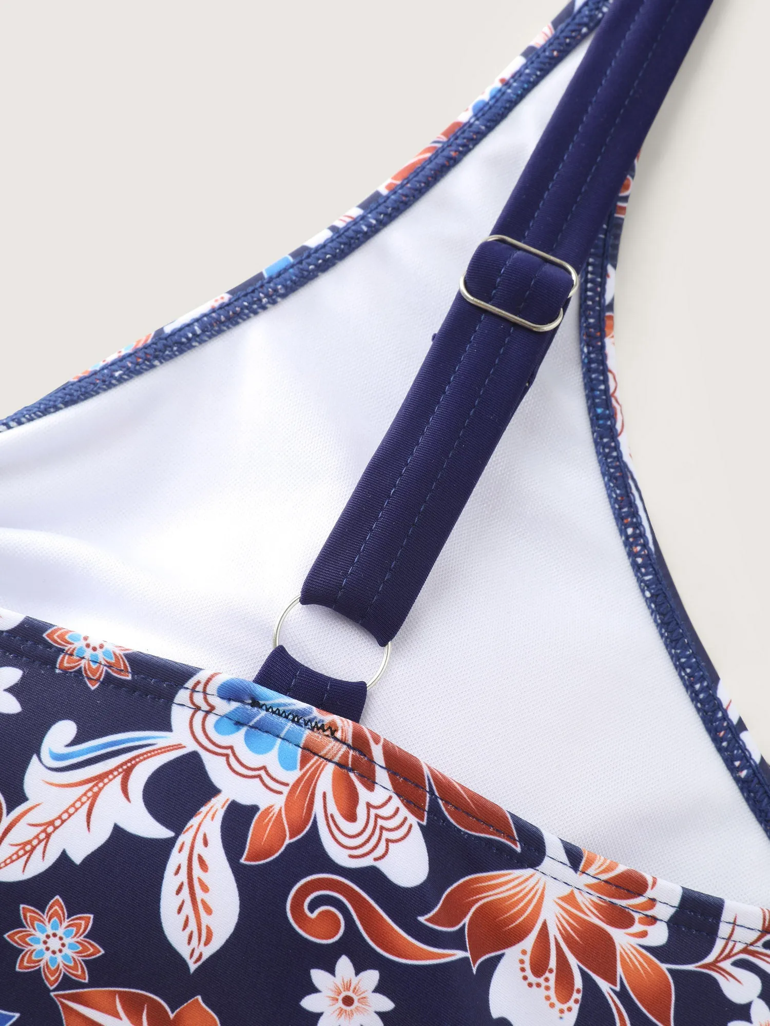 Floral Print Neck-Ribbon Swim Top sold by Bloomchic product image thumbnail 5