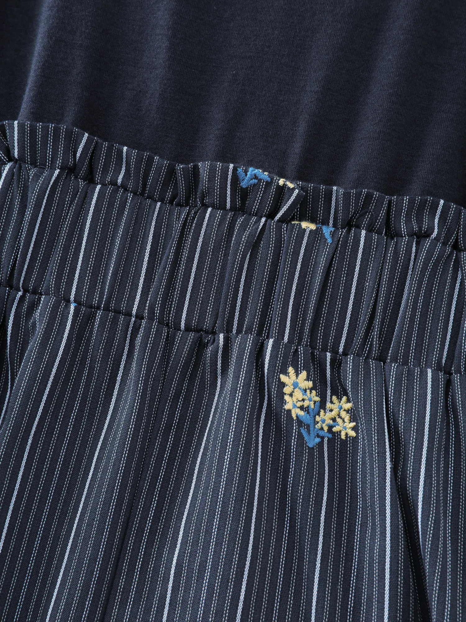 Floral Embroidered Textured Back-Tie Jumpsuit sold by Bloomchic product image thumbnail 5