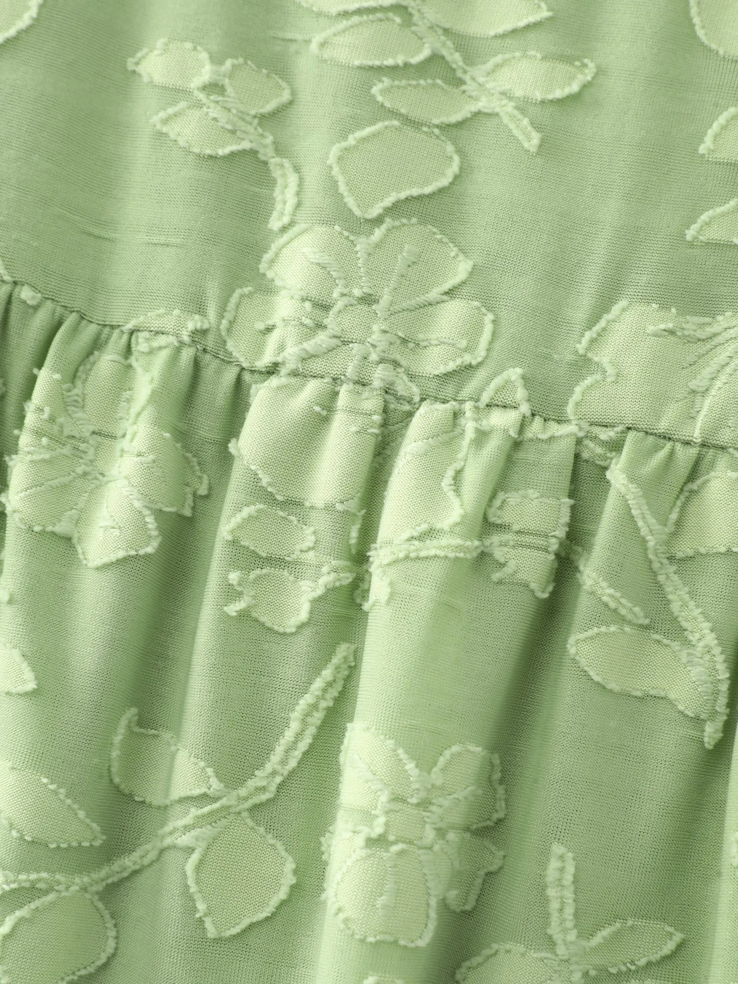 Textured Lace Neckline Flowy Sleeve Blouse sold by Bloomchic product image thumbnail 5