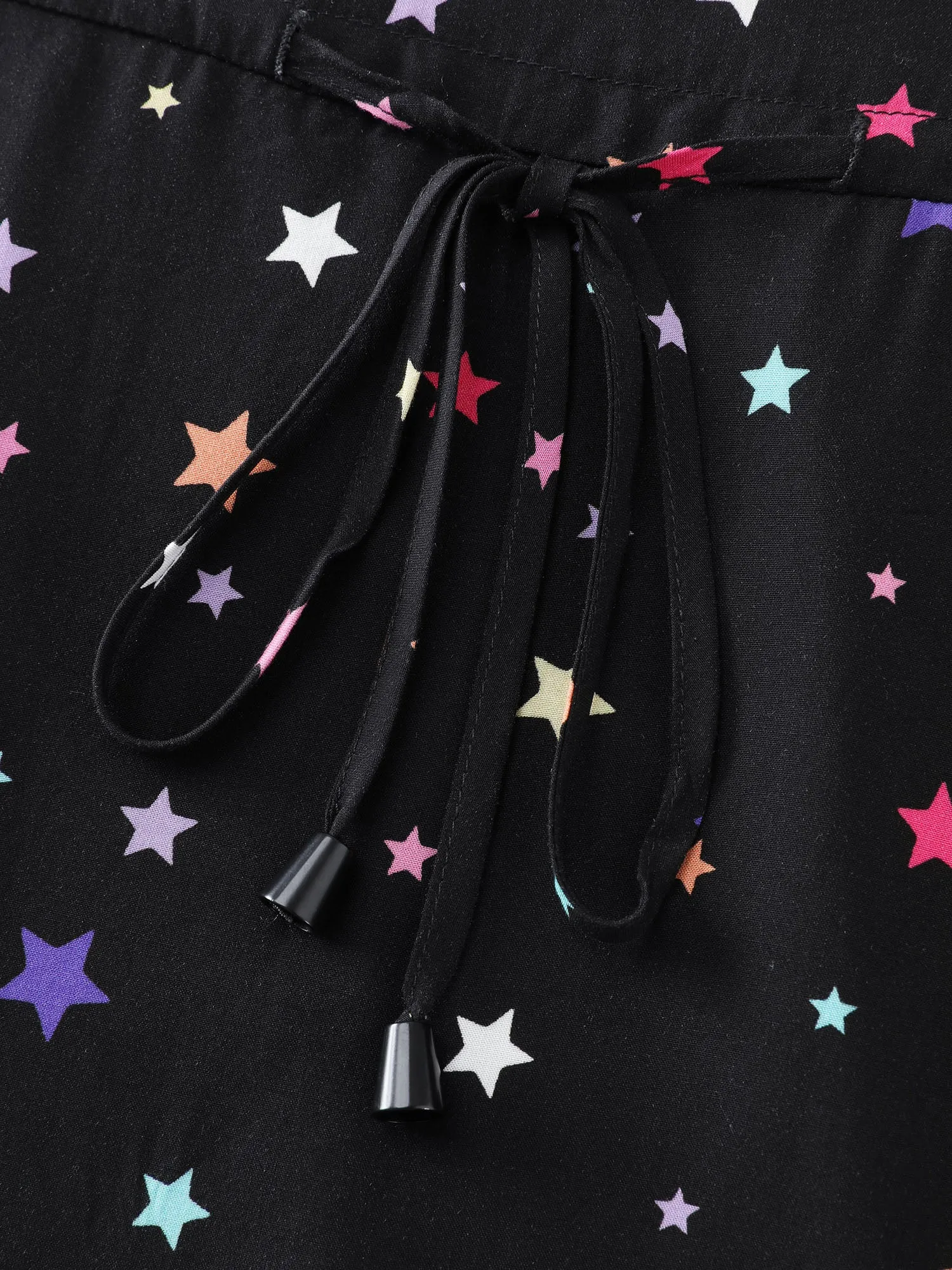 Colorful Star Print Pockets Mini Dress sold by Bloomchic product image thumbnail 5