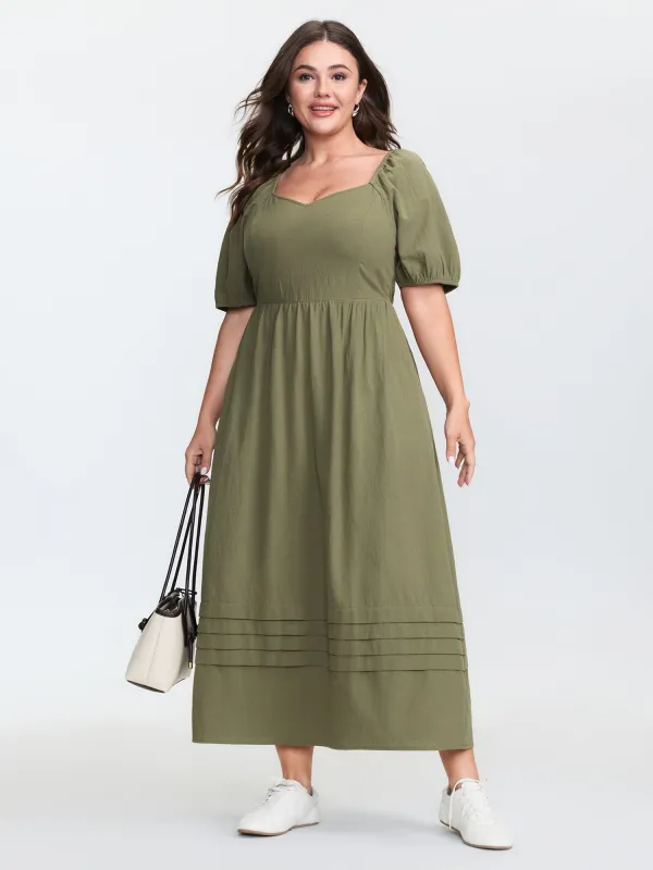 Pure Cotton Sweetheart Neckline Maxi Dress sold by Bloomchic