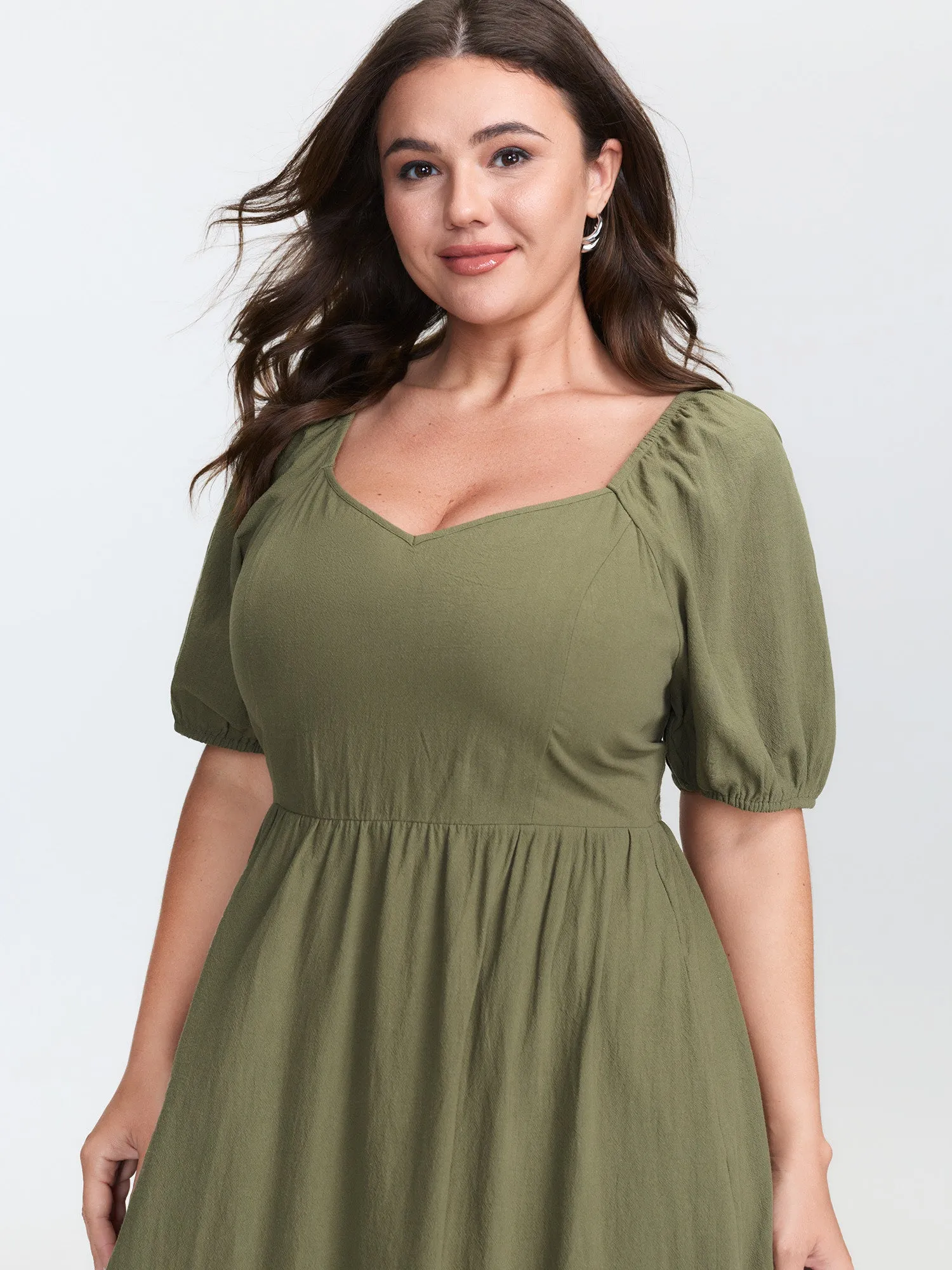 Pure Cotton Sweetheart Neckline Maxi Dress sold by Bloomchic product image thumbnail 2