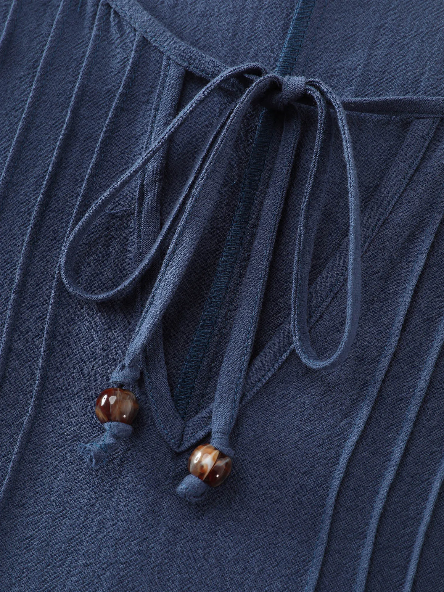 Pure Cotton Toothpick Pleat Midi Dress sold by Bloomchic product image thumbnail 5